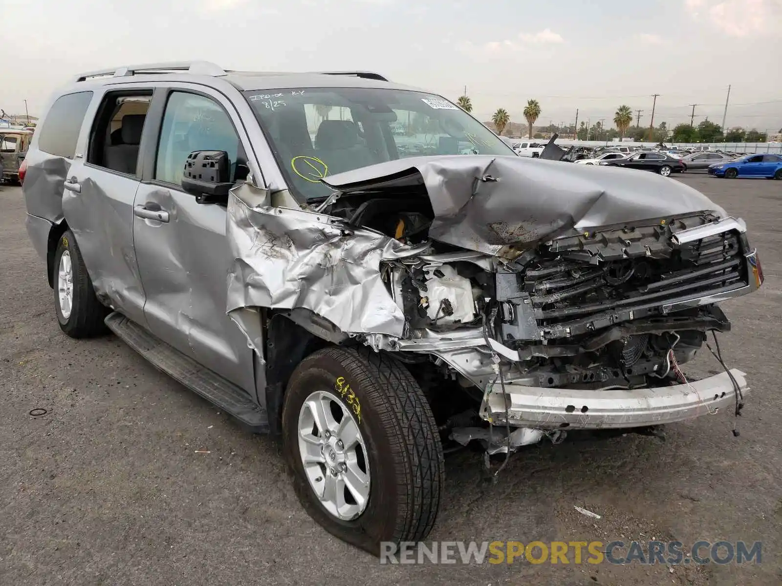 1 Photograph of a damaged car 5TDBY5G19KS173240 TOYOTA SEQUOIA 2019