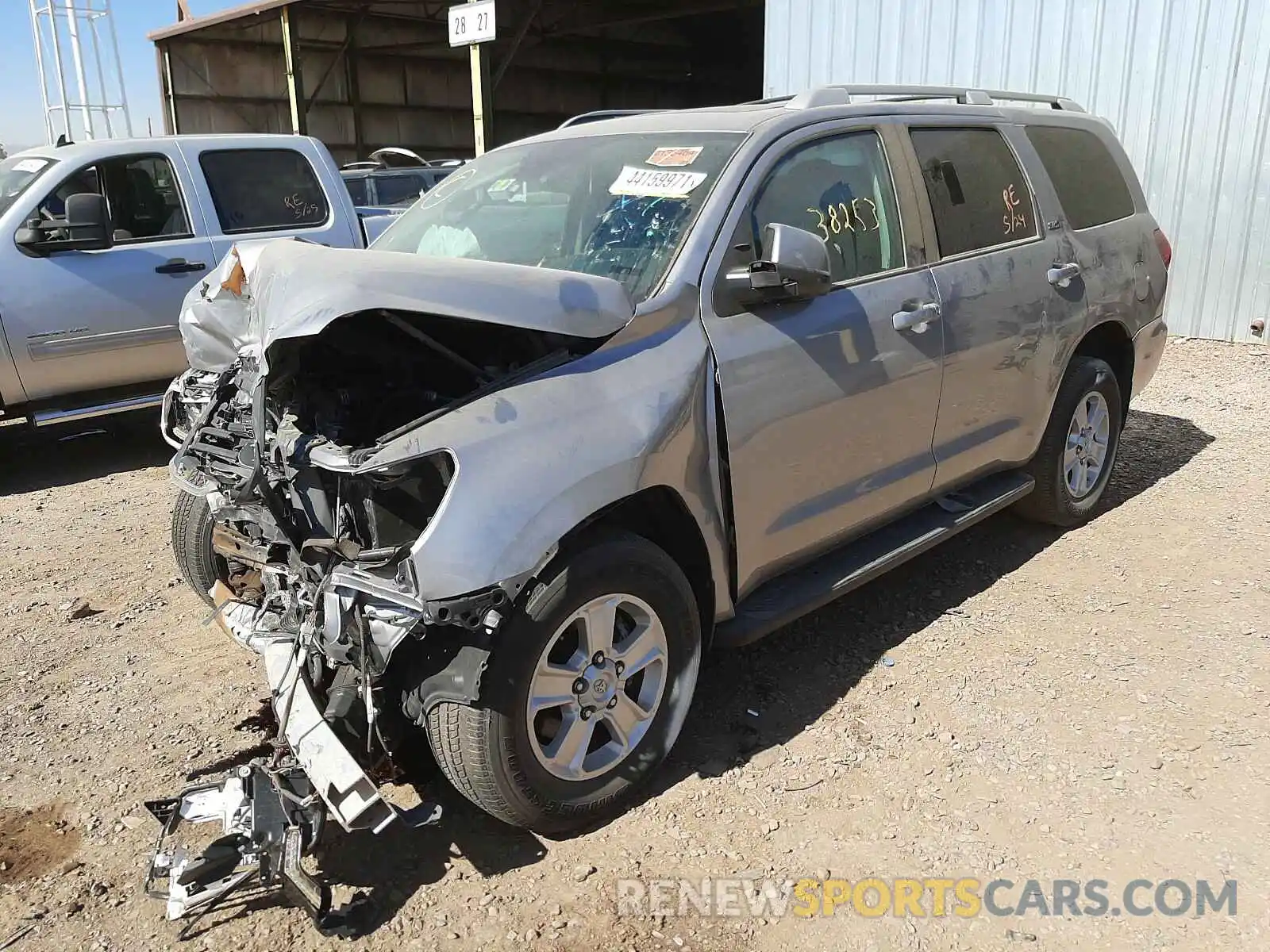 2 Photograph of a damaged car 5TDBY5G1XKS170119 TOYOTA SEQUOIA 2019