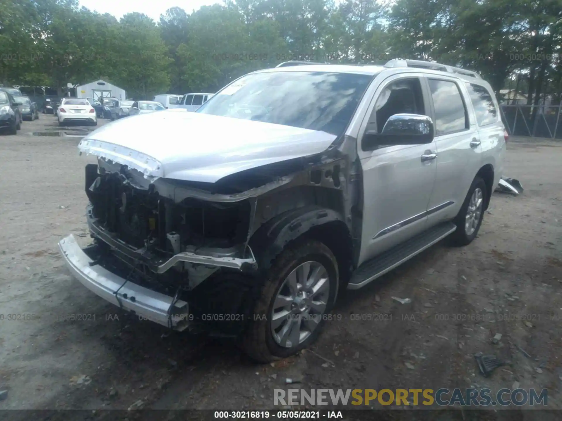 2 Photograph of a damaged car 5TDDY5G11KS166341 TOYOTA SEQUOIA 2019