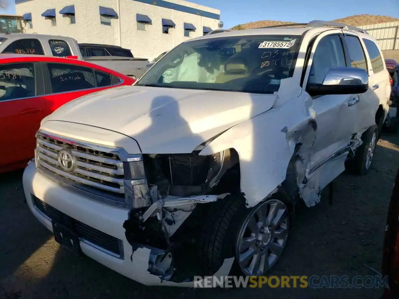 2 Photograph of a damaged car 5TDDY5G12KS166378 TOYOTA SEQUOIA 2019