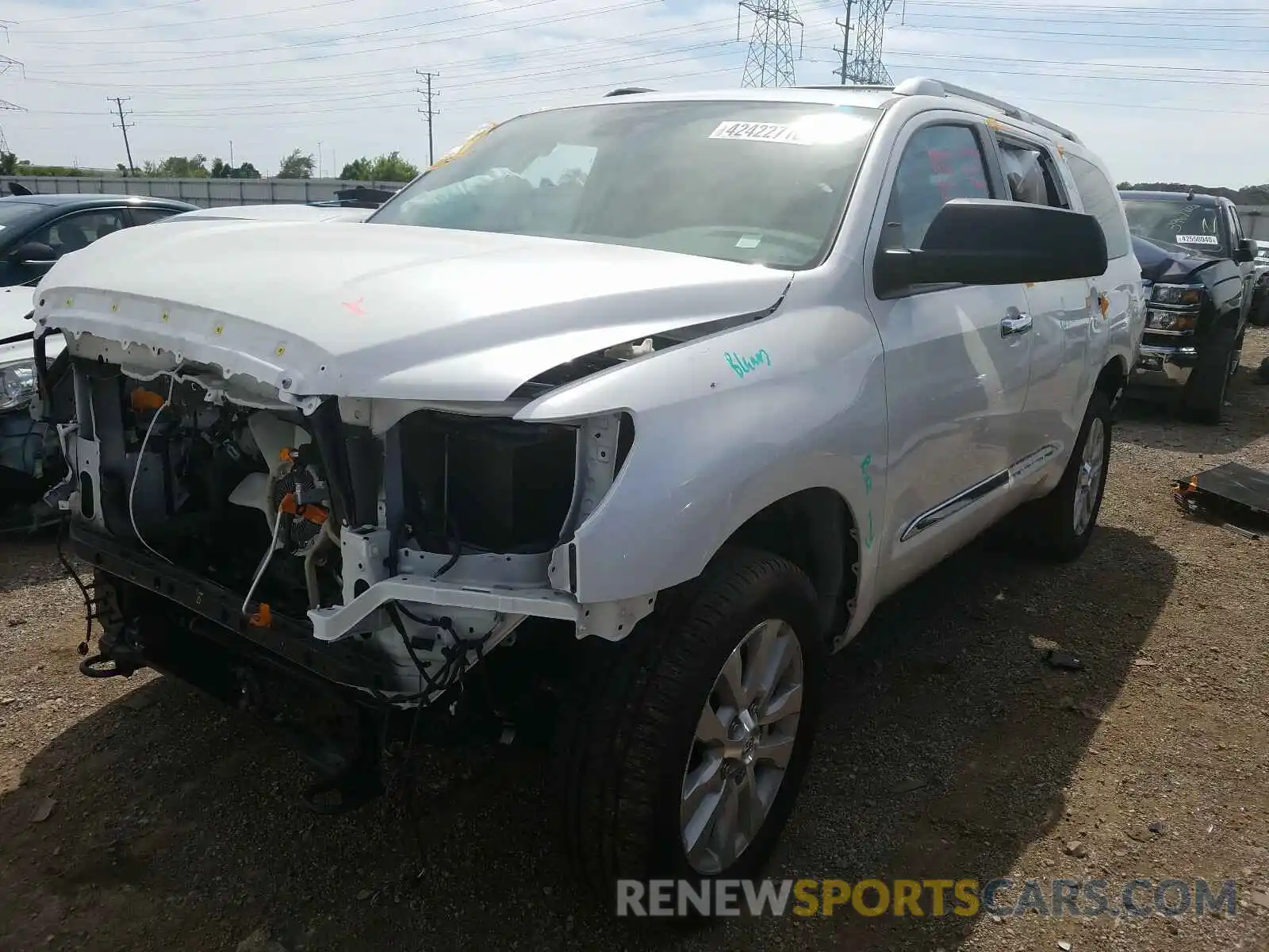 2 Photograph of a damaged car 5TDDY5G12KS173881 TOYOTA SEQUOIA 2019