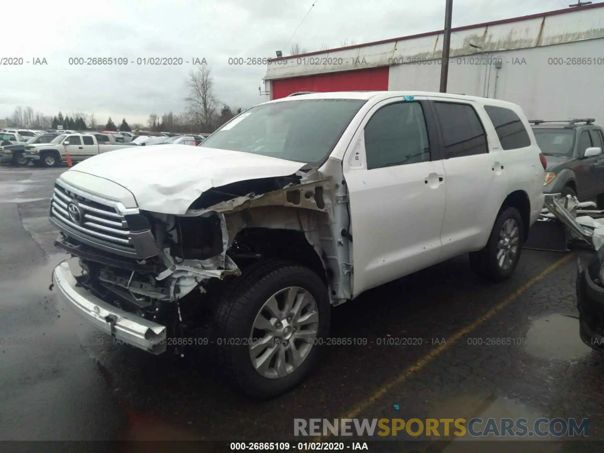 2 Photograph of a damaged car 5TDDY5G14KS173316 TOYOTA SEQUOIA 2019