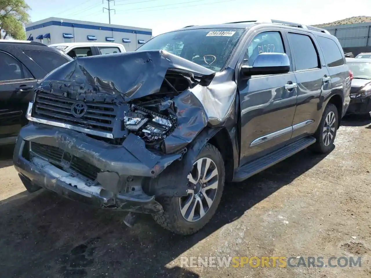 2 Photograph of a damaged car 5TDJY5G10KS166835 TOYOTA SEQUOIA 2019