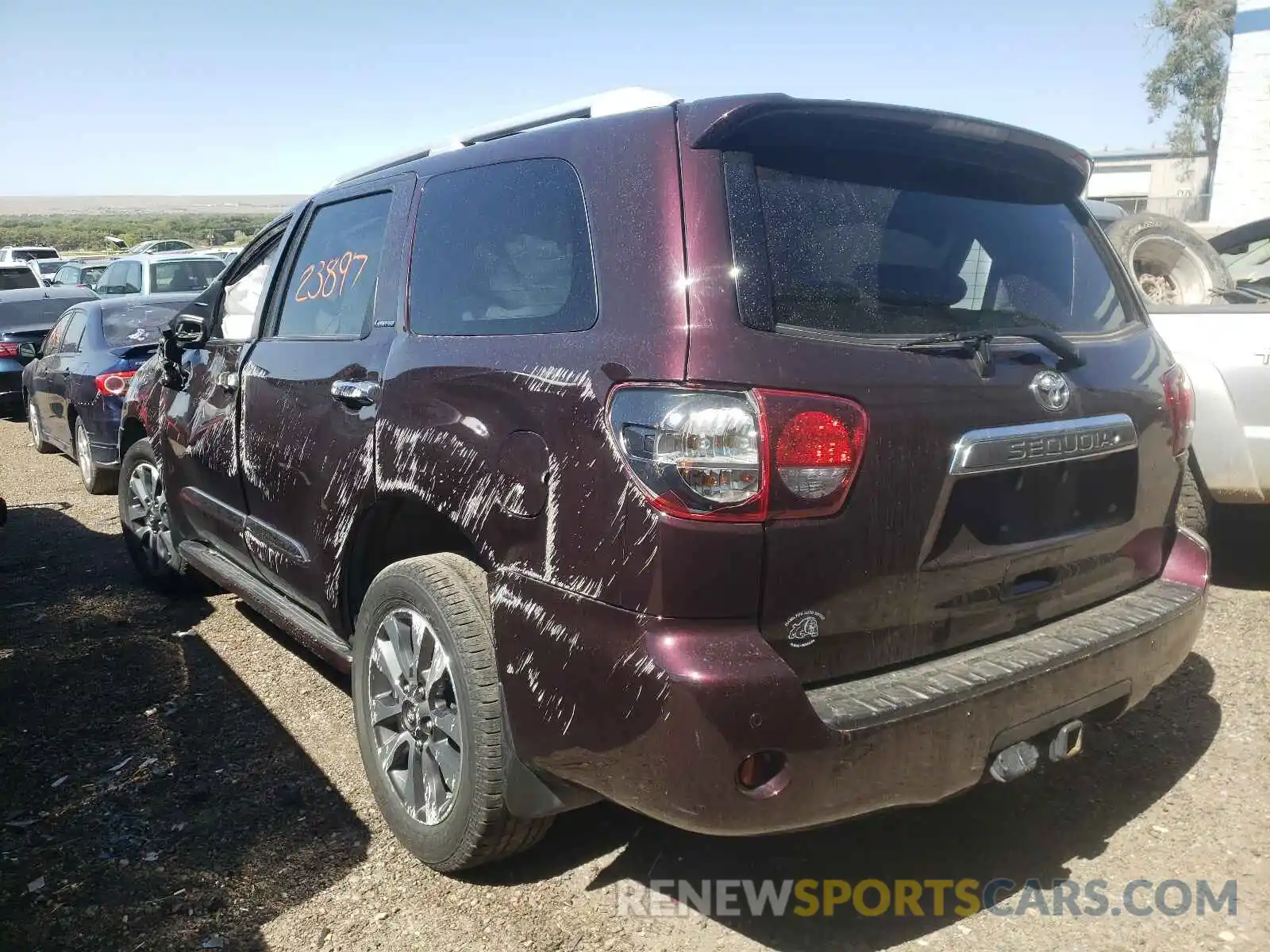 3 Фотография поврежденного автомобиля 5TDJY5G10KS174403 TOYOTA SEQUOIA 2019