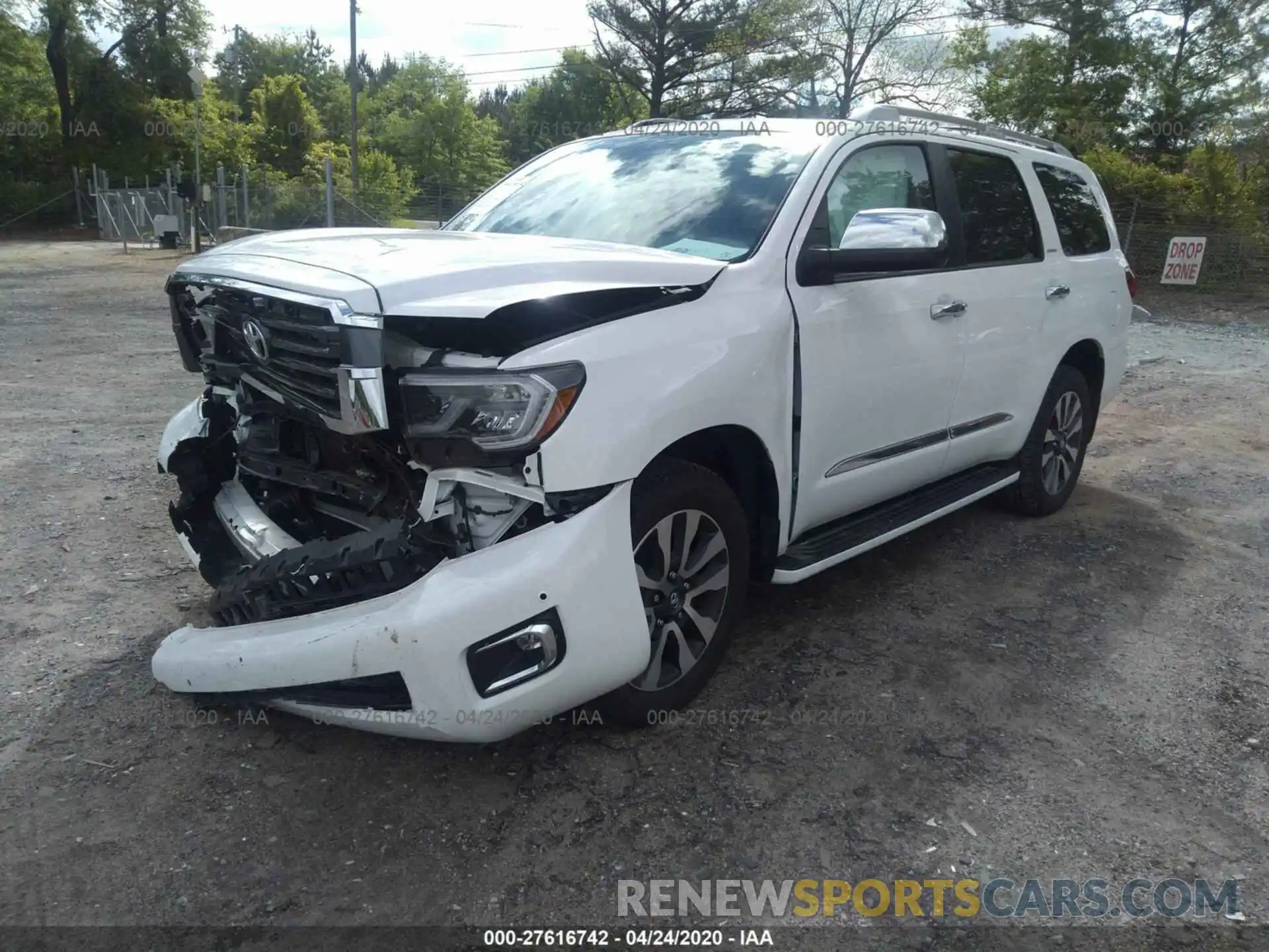 2 Photograph of a damaged car 5TDJY5G12KS171373 TOYOTA SEQUOIA 2019