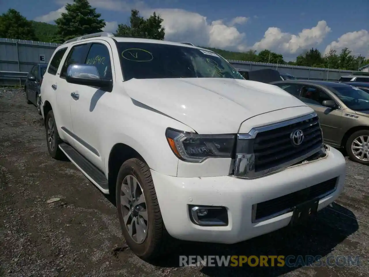 1 Photograph of a damaged car 5TDJY5G13KS166988 TOYOTA SEQUOIA 2019