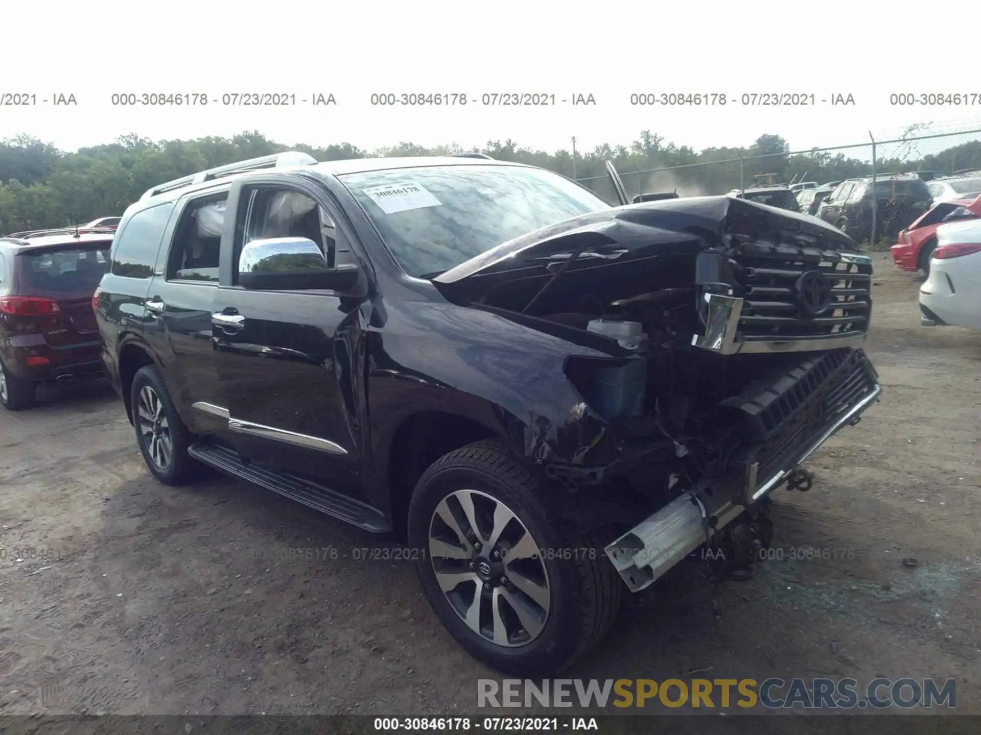 1 Photograph of a damaged car 5TDJY5G13KS167560 TOYOTA SEQUOIA 2019