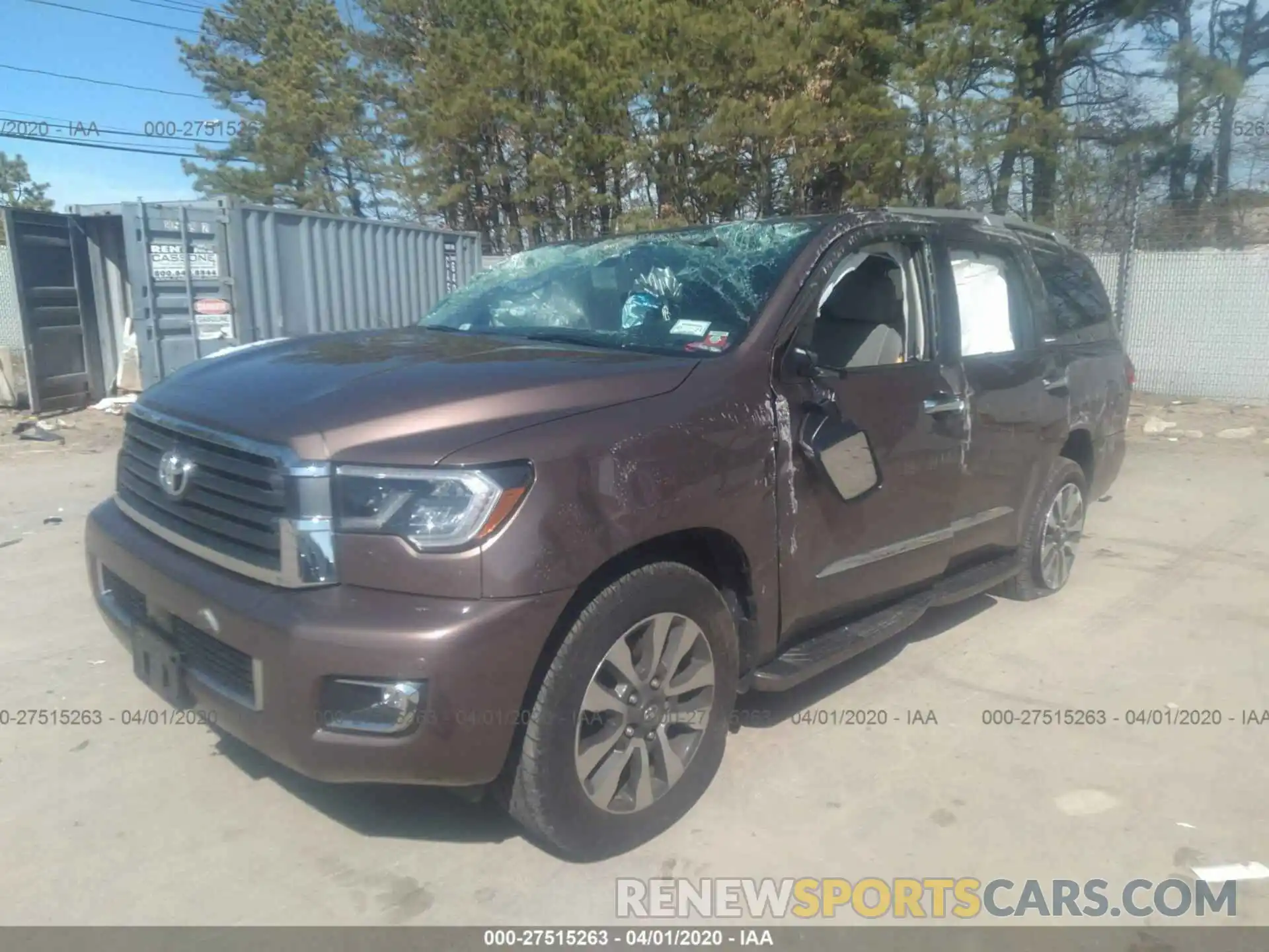 2 Photograph of a damaged car 5TDJY5G15KS171710 TOYOTA SEQUOIA 2019