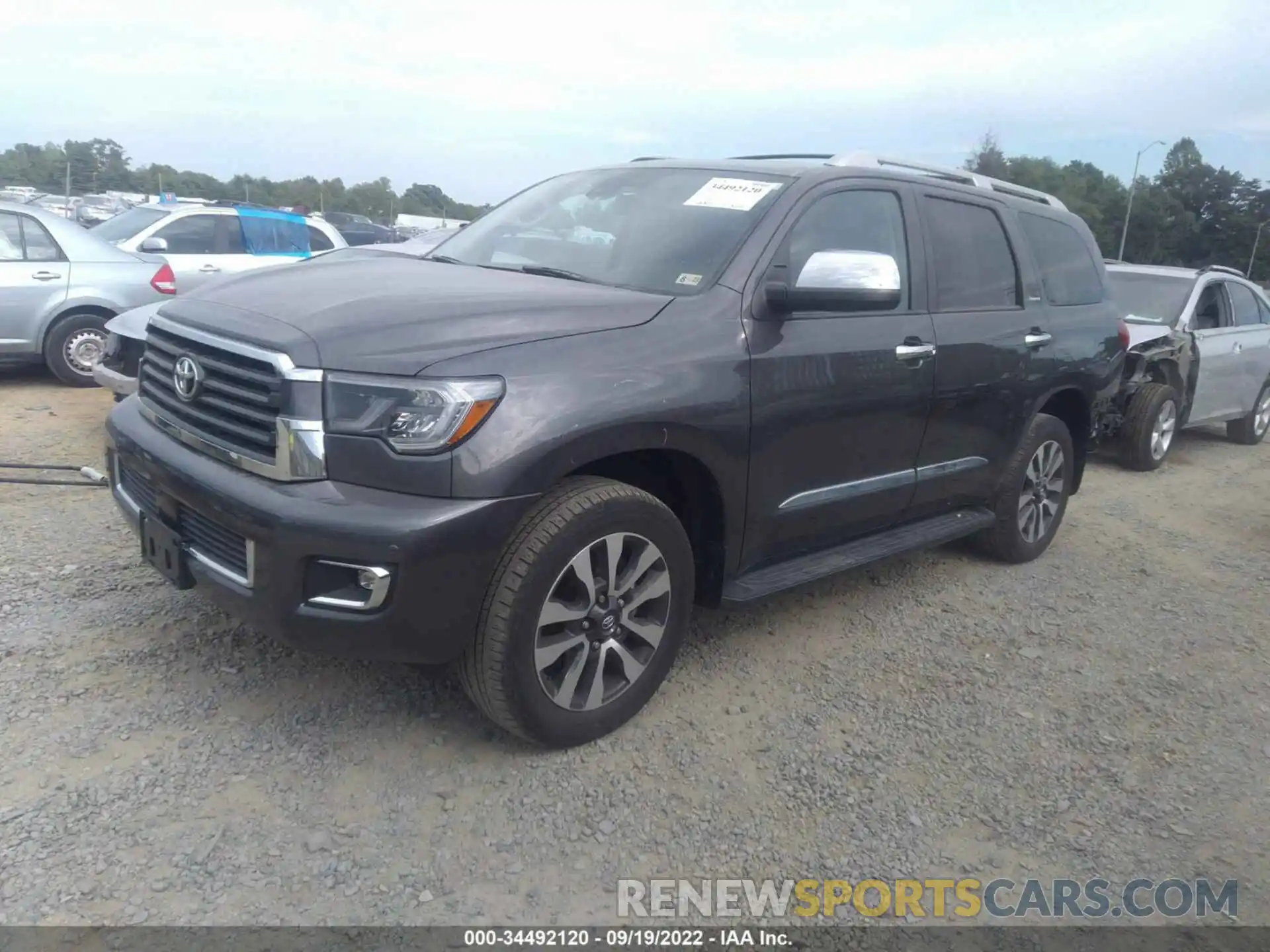 2 Photograph of a damaged car 5TDJY5G17KS174334 TOYOTA SEQUOIA 2019