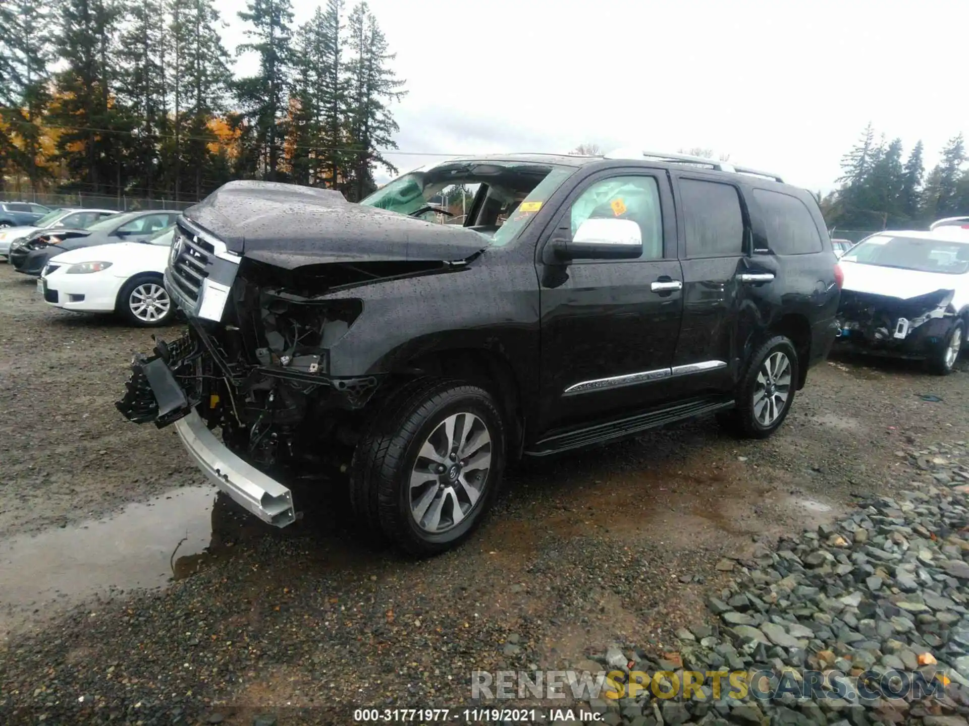 2 Photograph of a damaged car 5TDJY5G19KS165408 TOYOTA SEQUOIA 2019