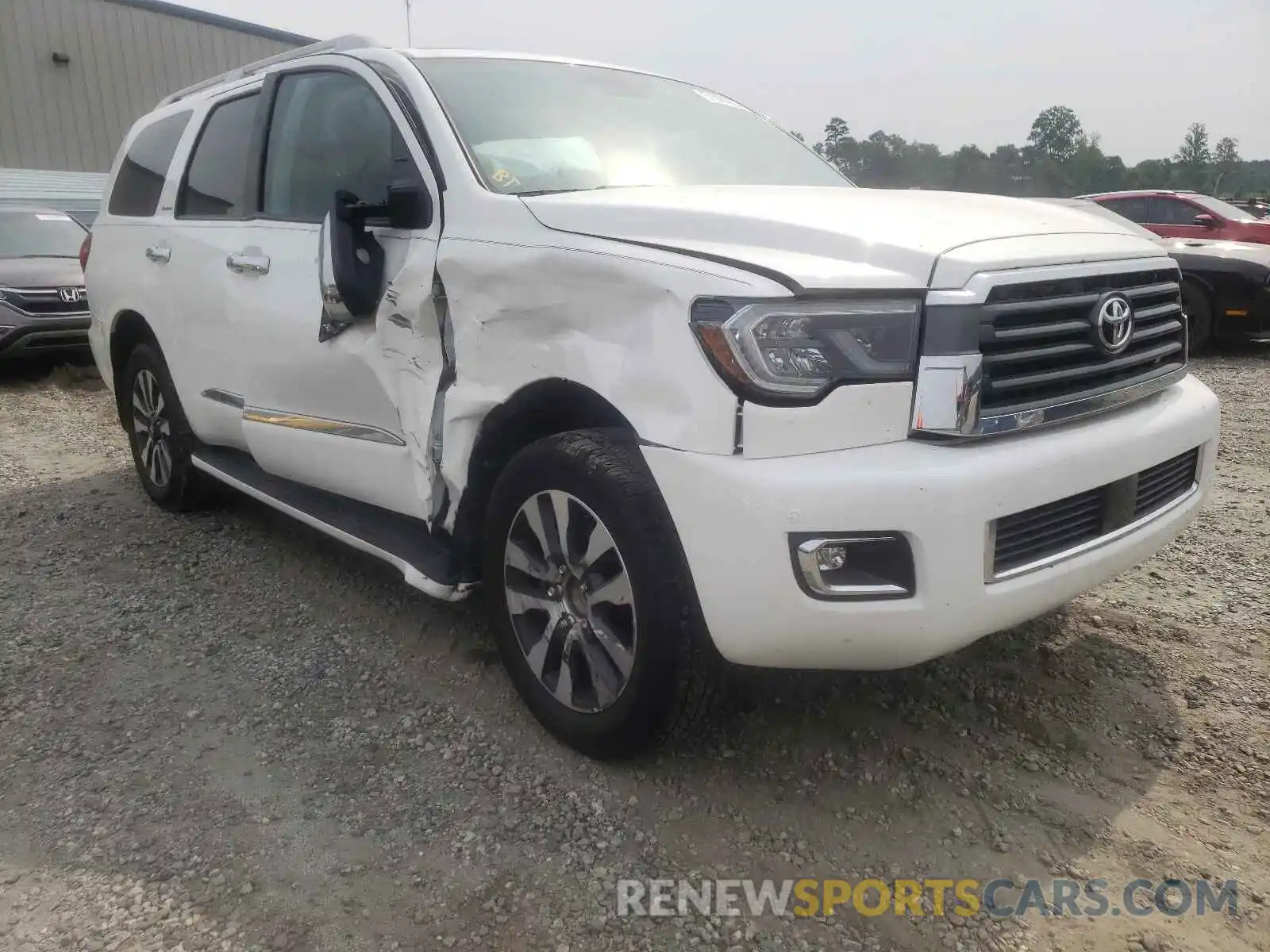 1 Photograph of a damaged car 5TDKY5G15KS073376 TOYOTA SEQUOIA 2019