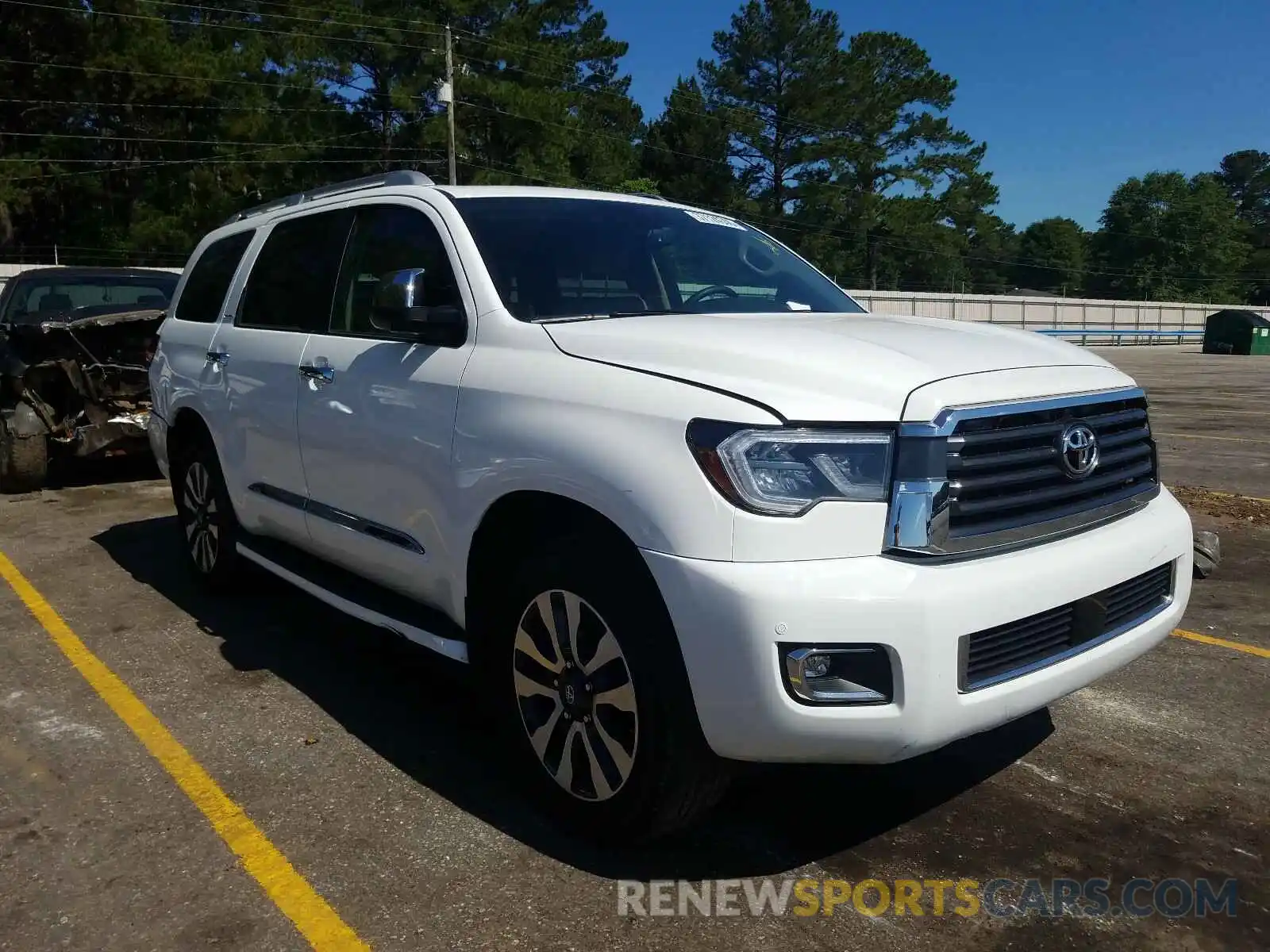 1 Photograph of a damaged car 5TDKY5G17KS072777 TOYOTA SEQUOIA 2019