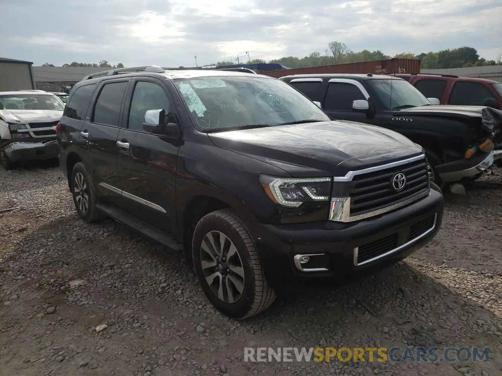 1 Photograph of a damaged car 5TDKY5G17KS073931 TOYOTA SEQUOIA 2019