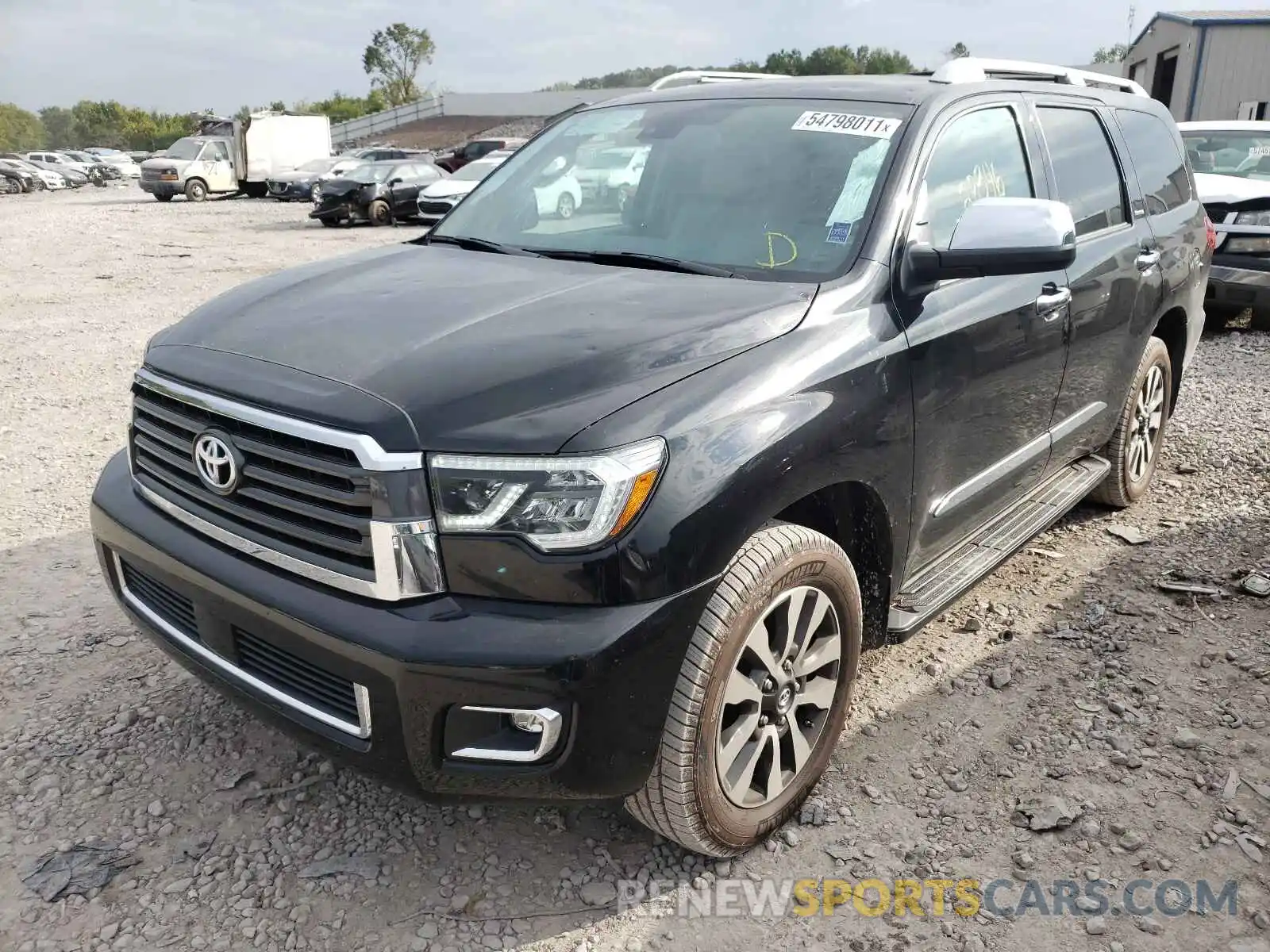 2 Photograph of a damaged car 5TDKY5G17KS073931 TOYOTA SEQUOIA 2019