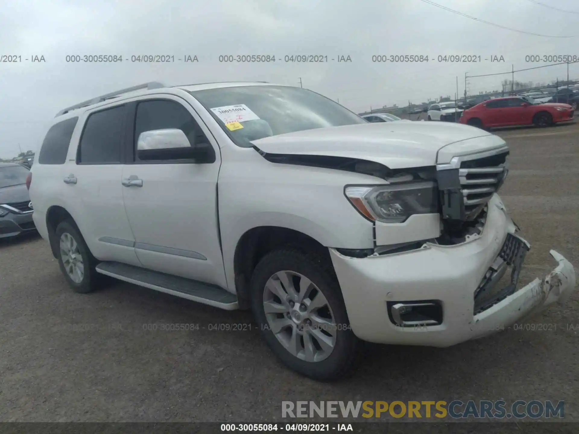 1 Photograph of a damaged car 5TDYY5G17KS073423 TOYOTA SEQUOIA 2019