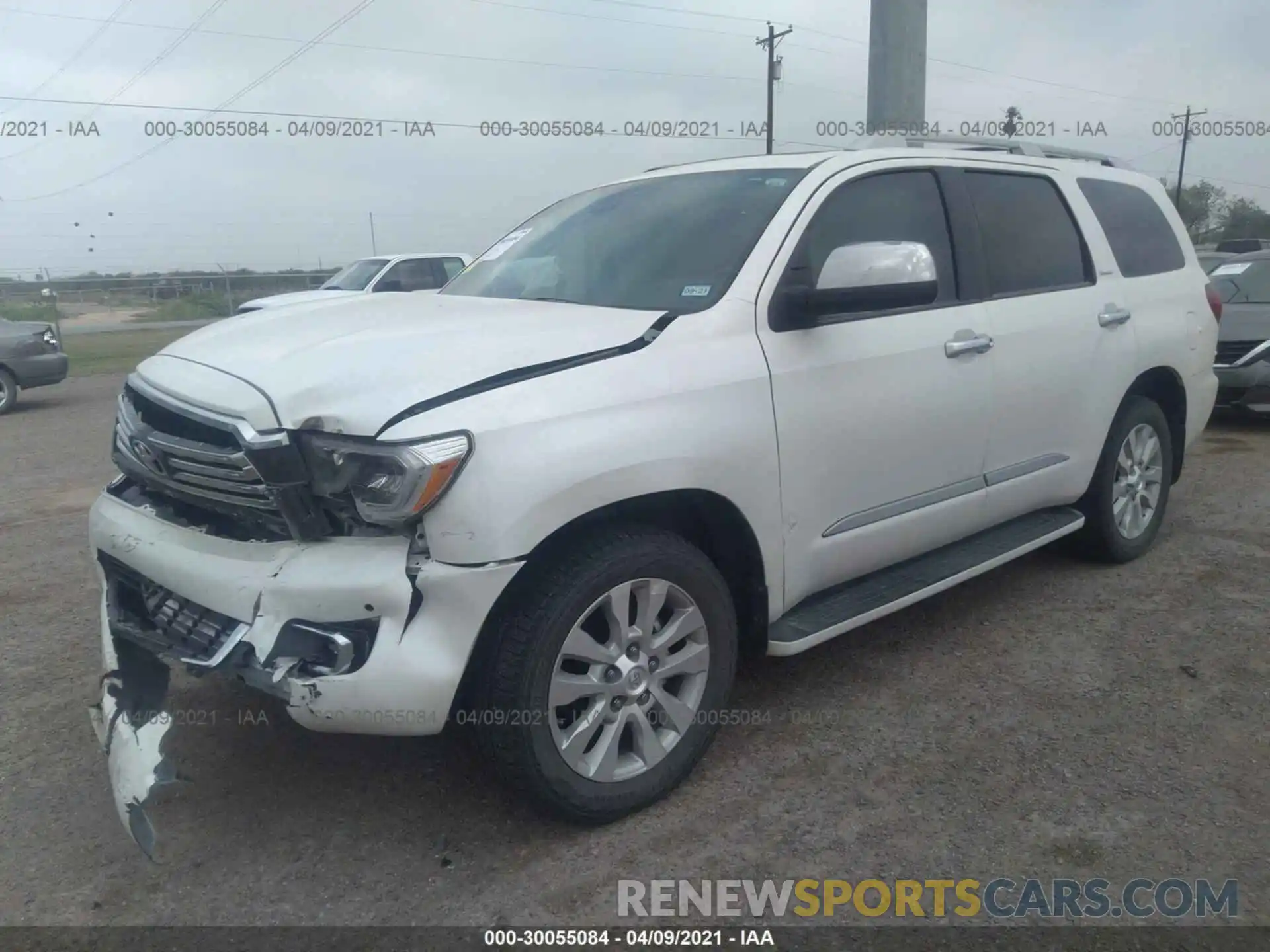 2 Photograph of a damaged car 5TDYY5G17KS073423 TOYOTA SEQUOIA 2019