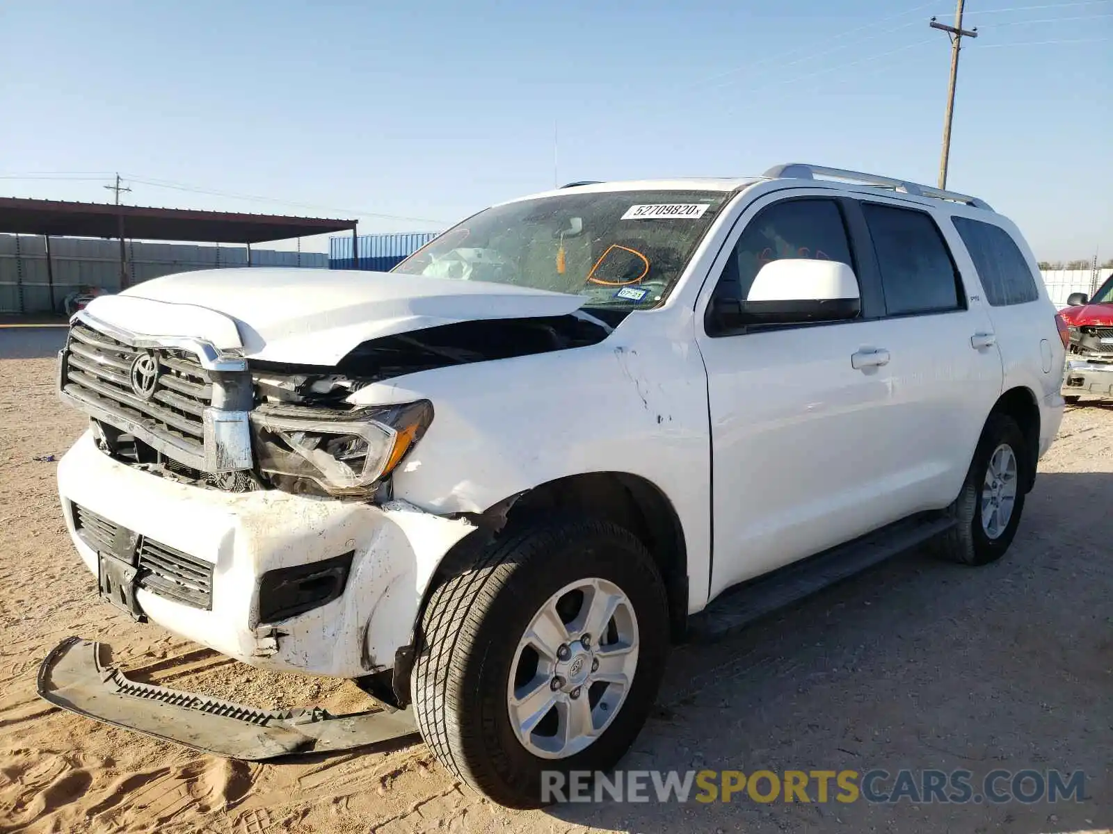 2 Photograph of a damaged car 5TDZY5G12KS073687 TOYOTA SEQUOIA 2019