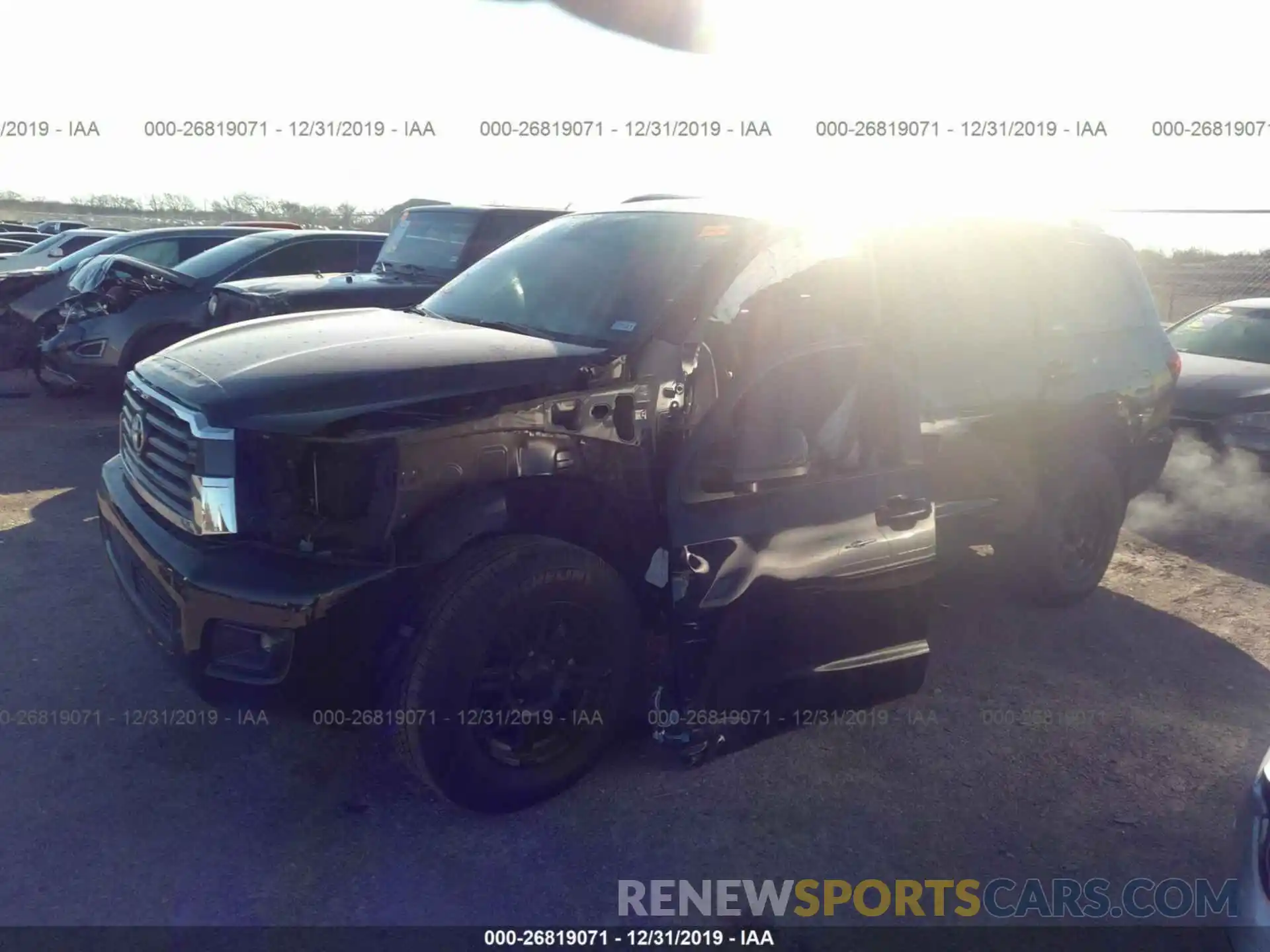 2 Photograph of a damaged car 5TDZY5G13KS073889 TOYOTA SEQUOIA 2019