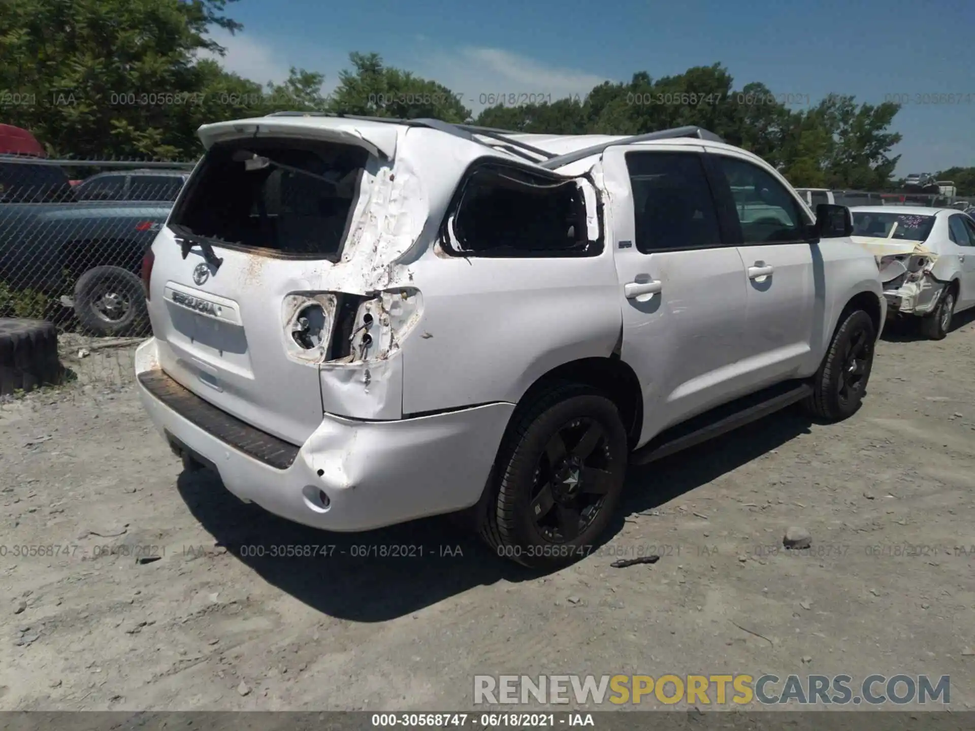 4 Фотография поврежденного автомобиля 5TDZY5G18KS072401 TOYOTA SEQUOIA 2019