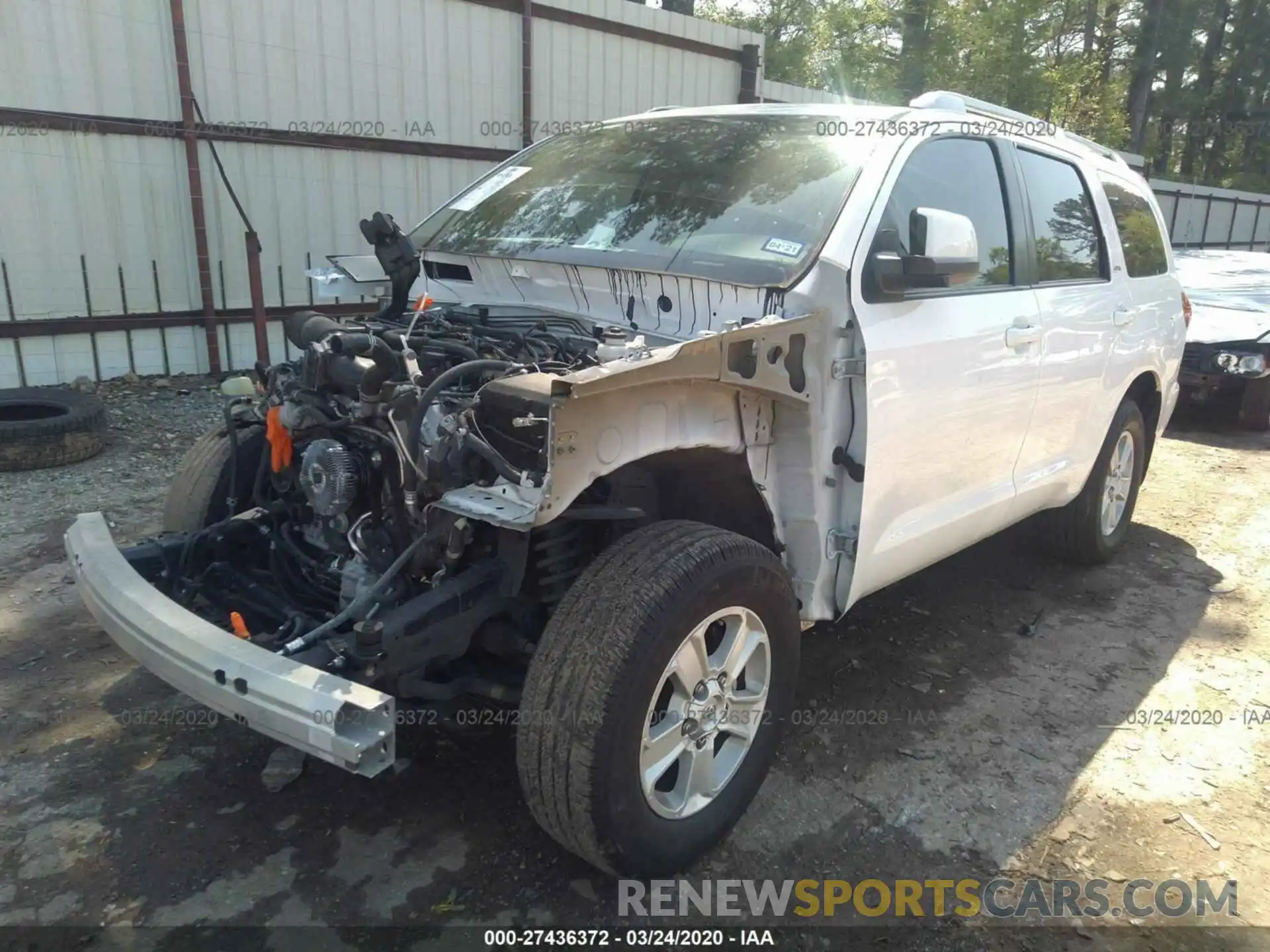 2 Photograph of a damaged car 5TDZY5G18KS072642 TOYOTA SEQUOIA 2019