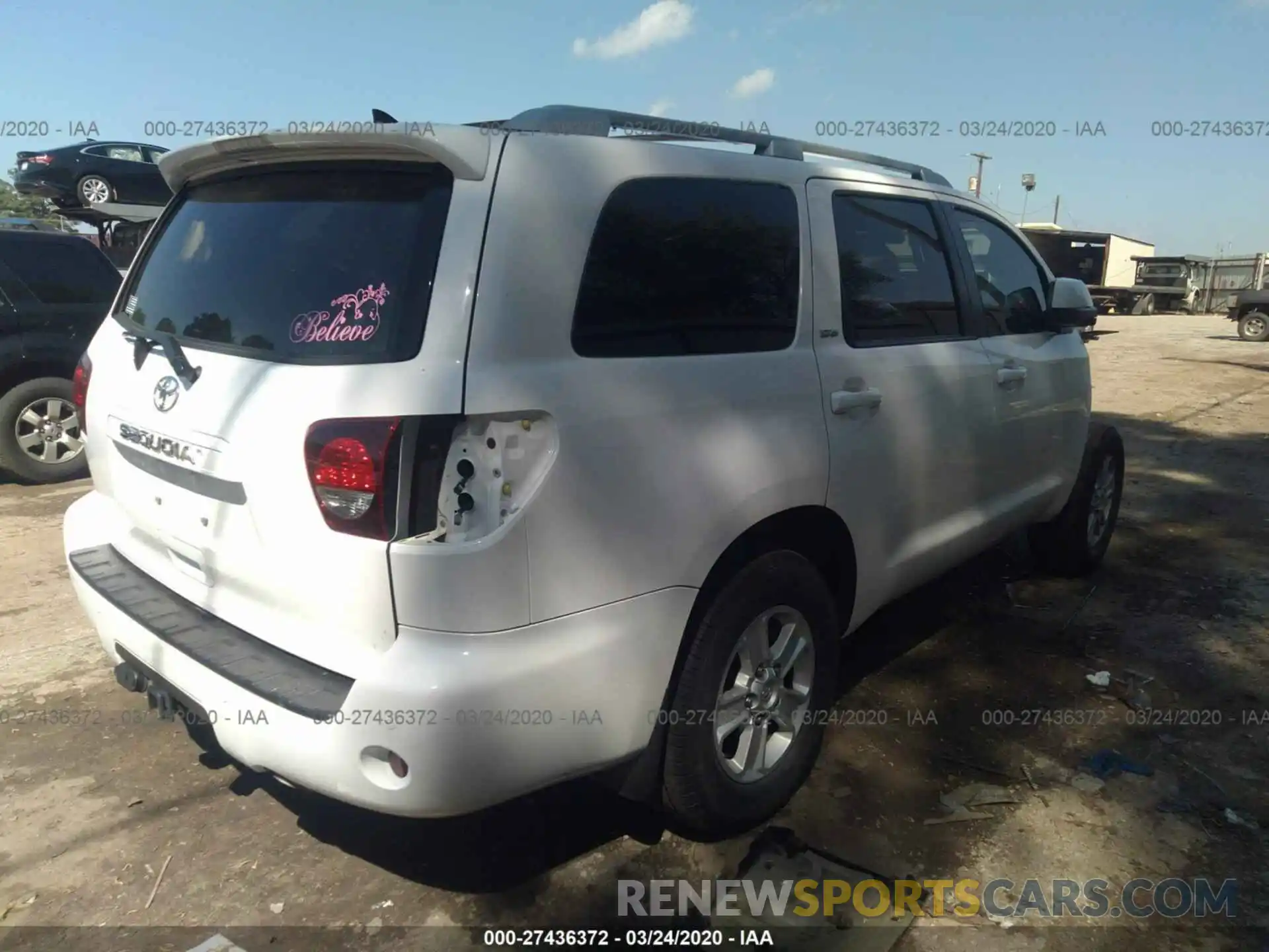 4 Фотография поврежденного автомобиля 5TDZY5G18KS072642 TOYOTA SEQUOIA 2019