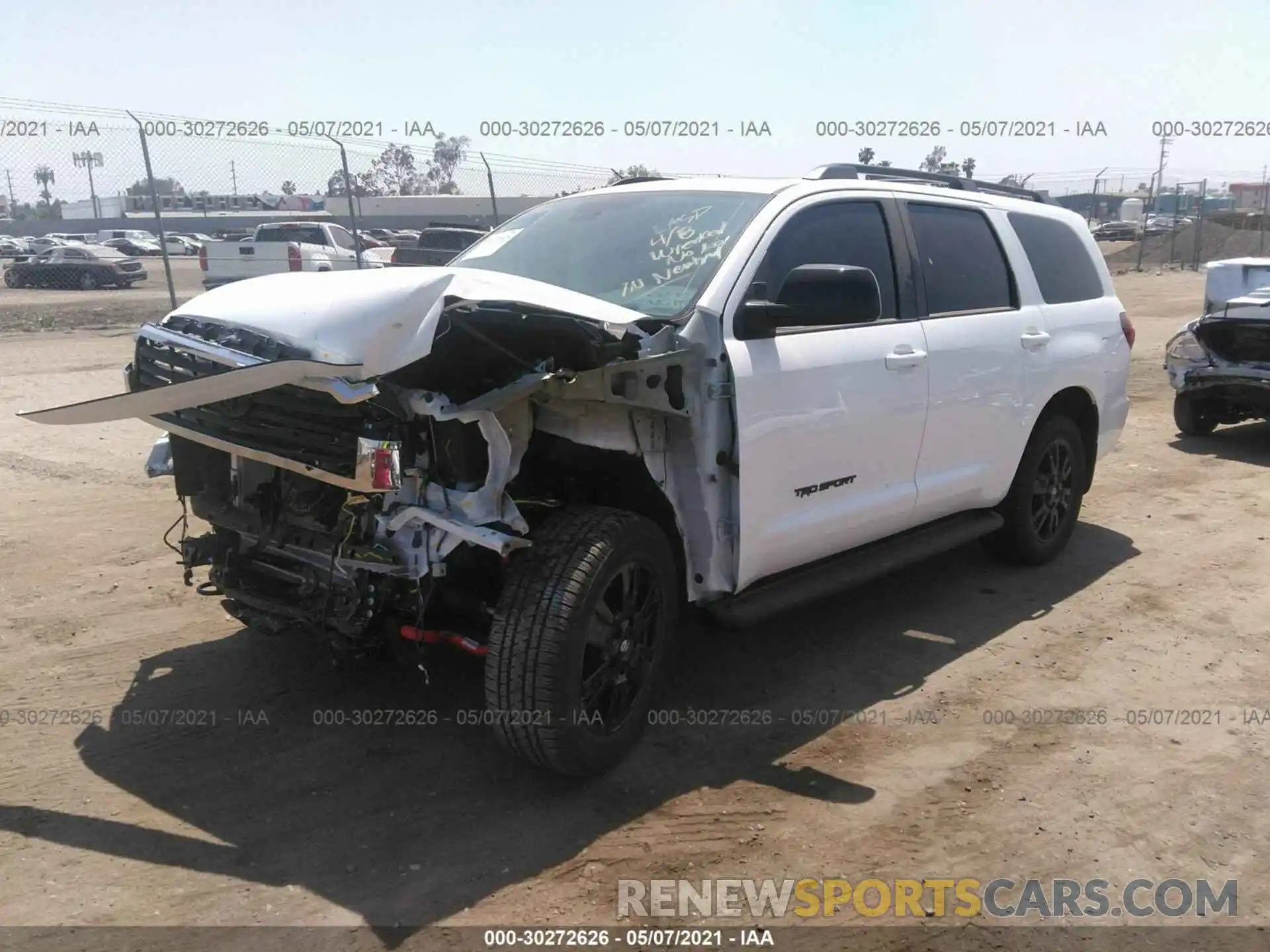 2 Photograph of a damaged car 5TDBY5G10LS181079 TOYOTA SEQUOIA 2020