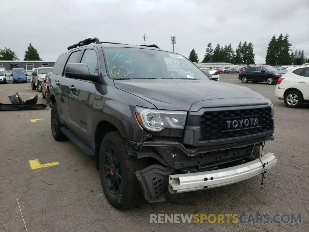 1 Photograph of a damaged car 5TDBY5G18LS175935 TOYOTA SEQUOIA 2020