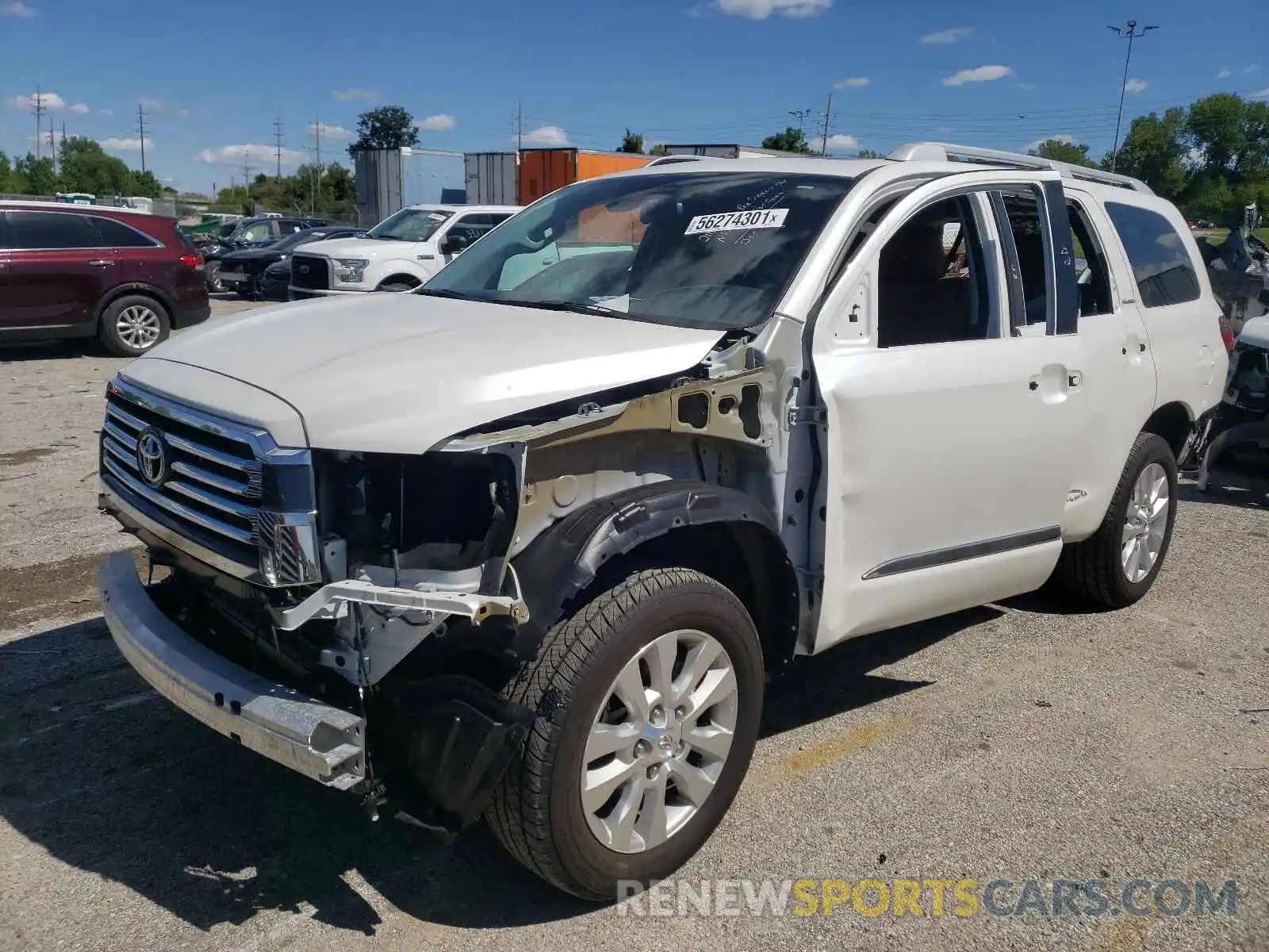 2 Photograph of a damaged car 5TDDY5G1XLS180871 TOYOTA SEQUOIA 2020