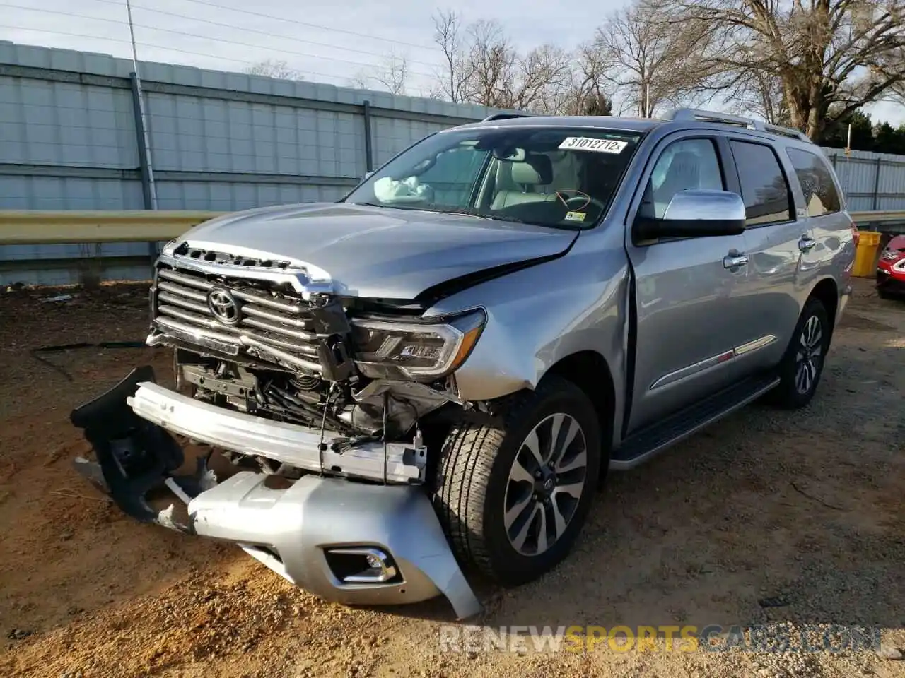 2 Photograph of a damaged car 5TDJY5G16LS180823 TOYOTA SEQUOIA 2020