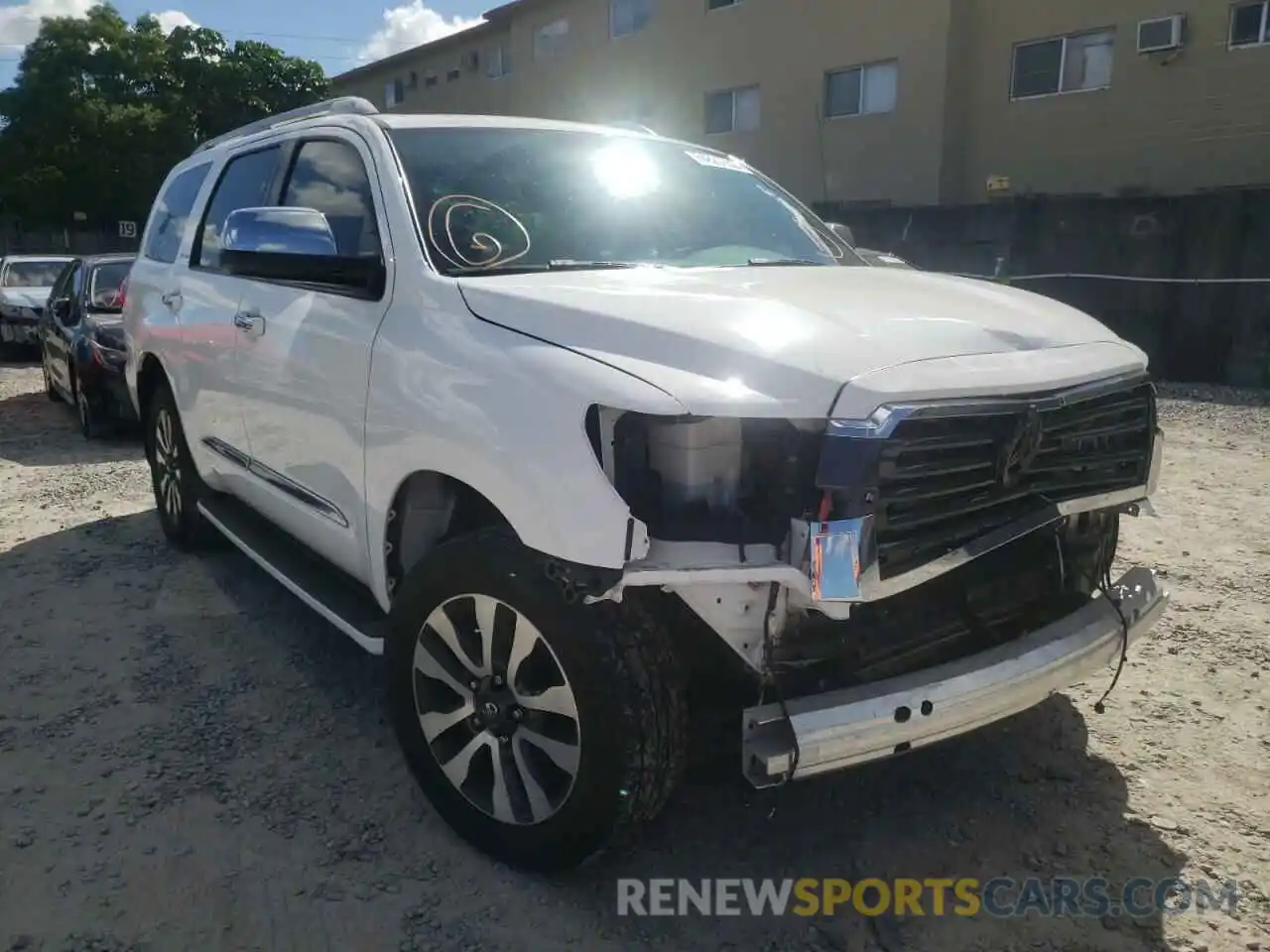 1 Photograph of a damaged car 5TDKY5G18LS075155 TOYOTA SEQUOIA 2020