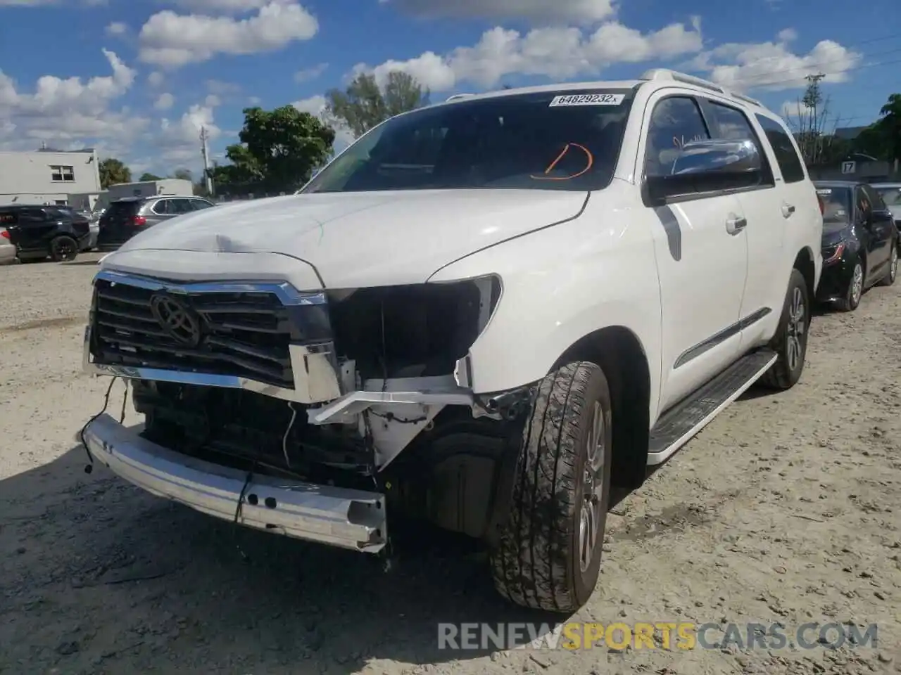 2 Photograph of a damaged car 5TDKY5G18LS075155 TOYOTA SEQUOIA 2020