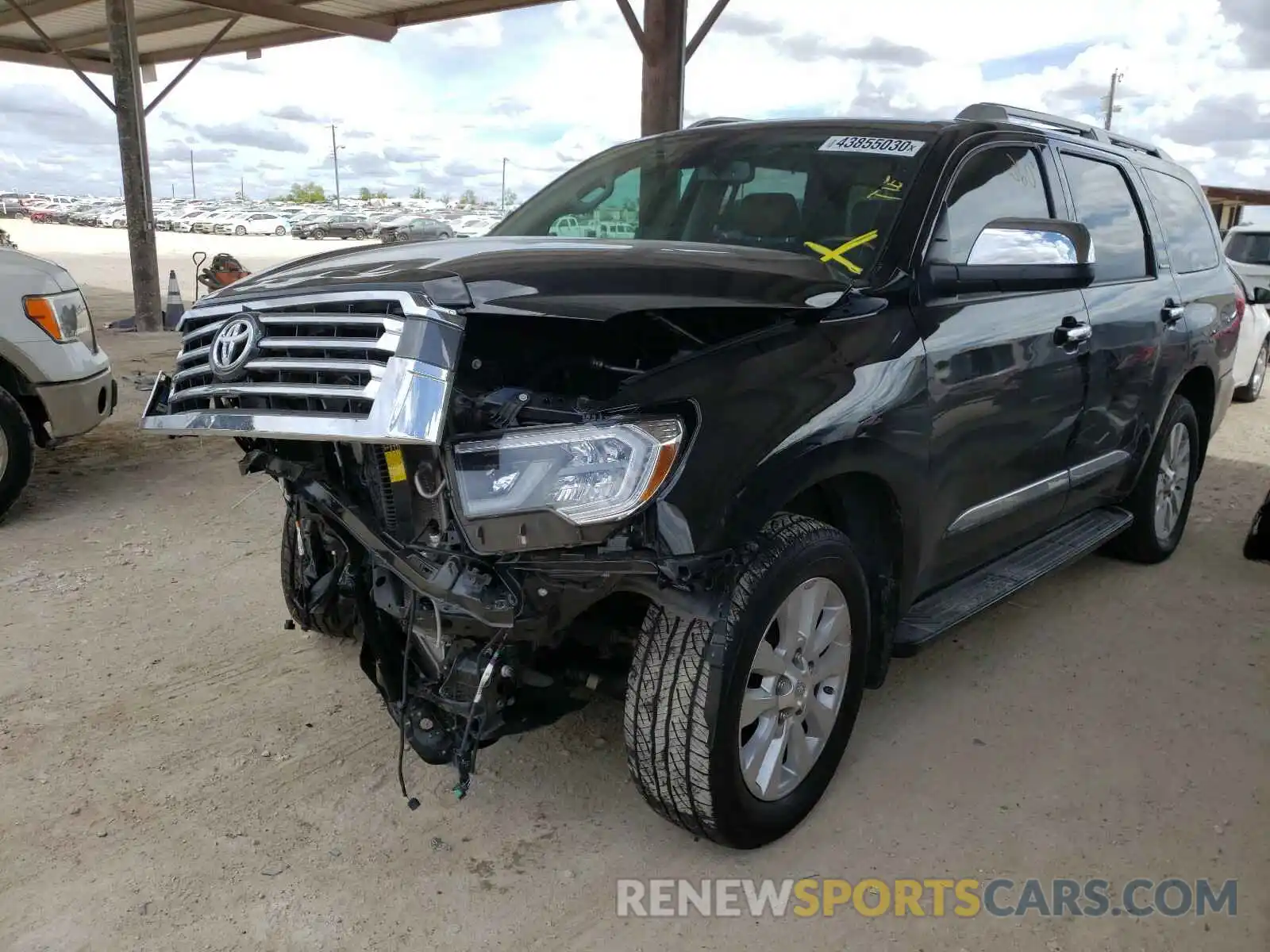 2 Photograph of a damaged car 5TDYY5G10LS074396 TOYOTA SEQUOIA 2020