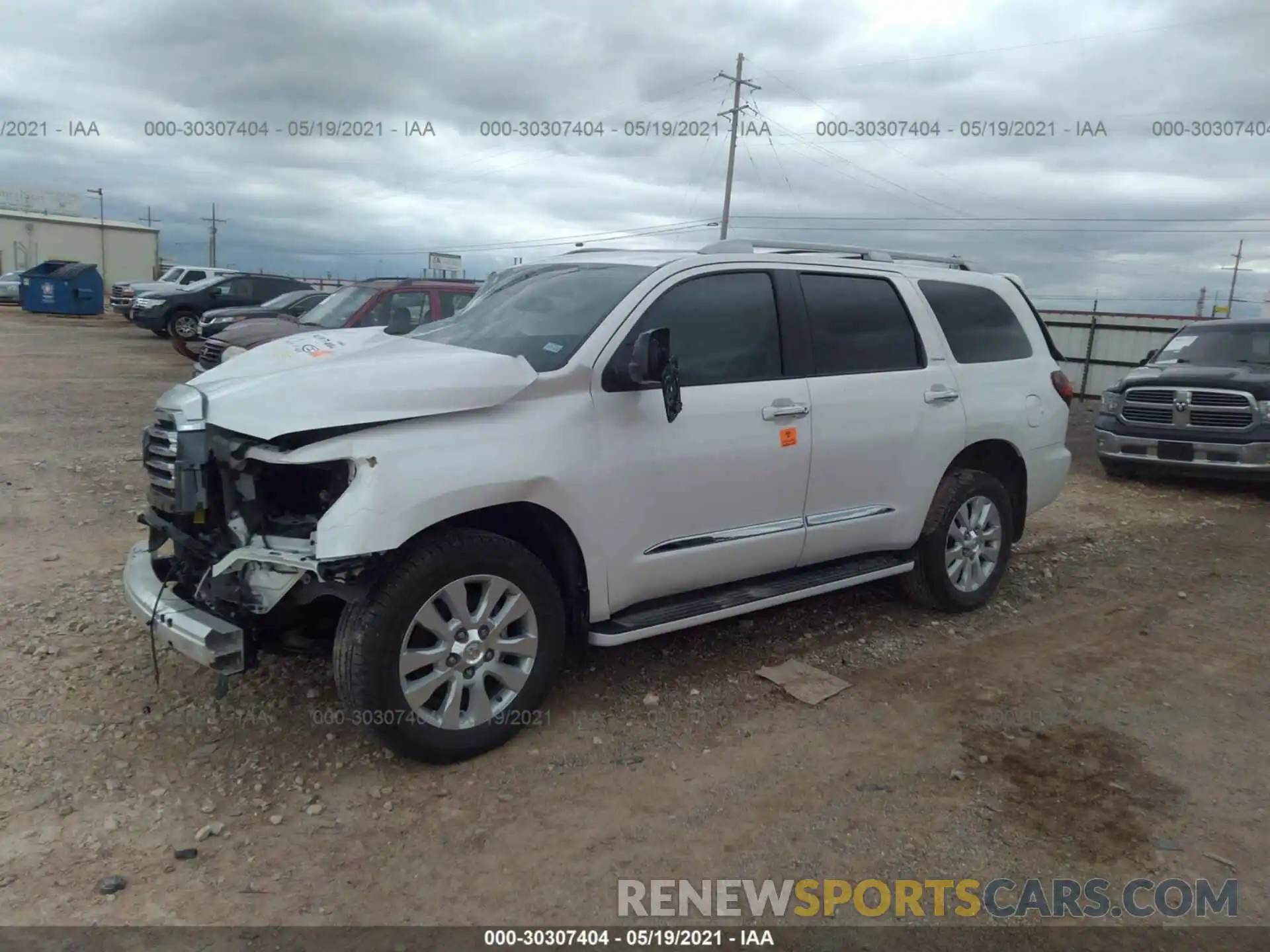 2 Photograph of a damaged car 5TDYY5G14LS074823 TOYOTA SEQUOIA 2020