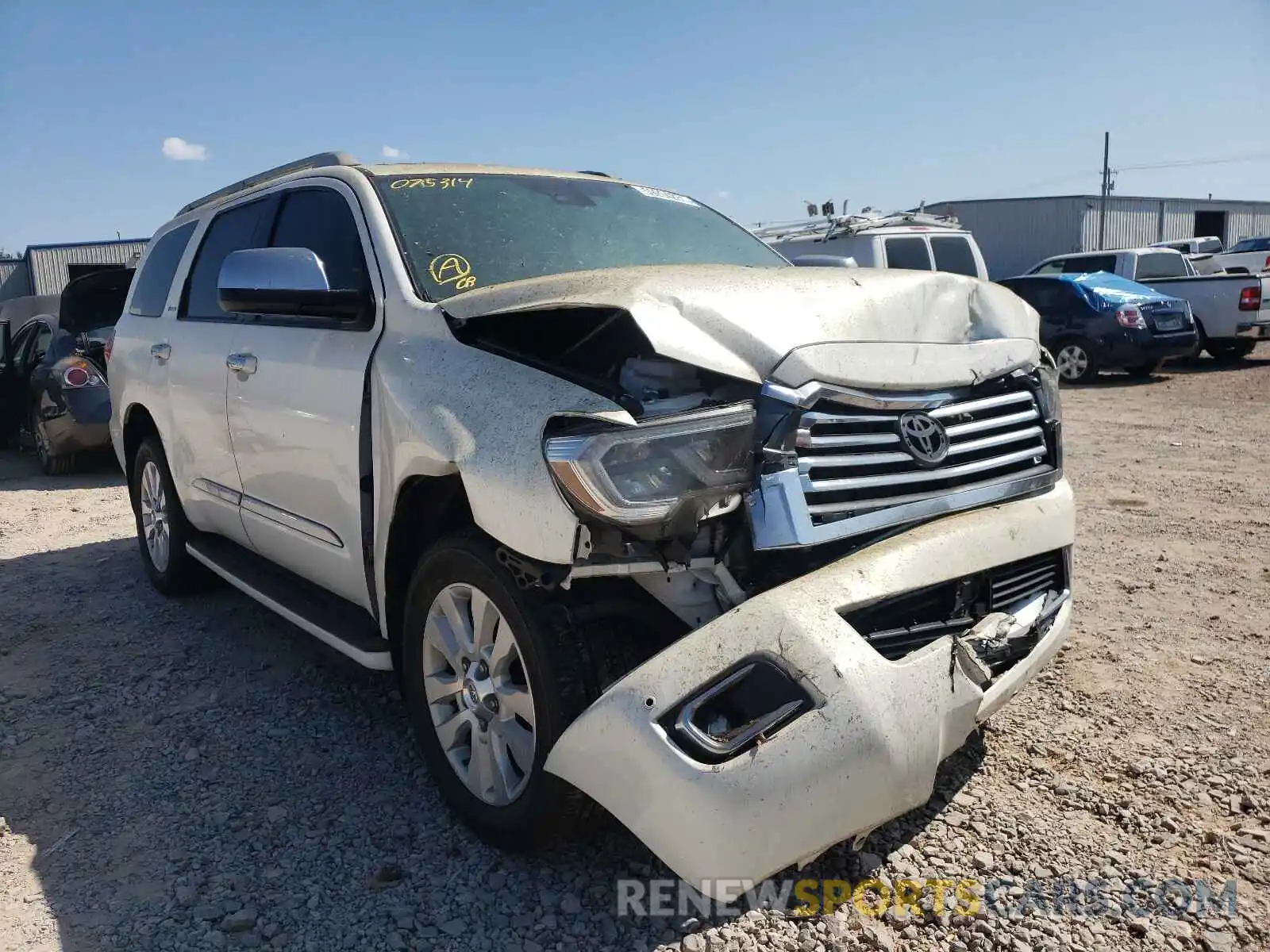 1 Photograph of a damaged car 5TDYY5G1XLS075314 TOYOTA SEQUOIA 2020