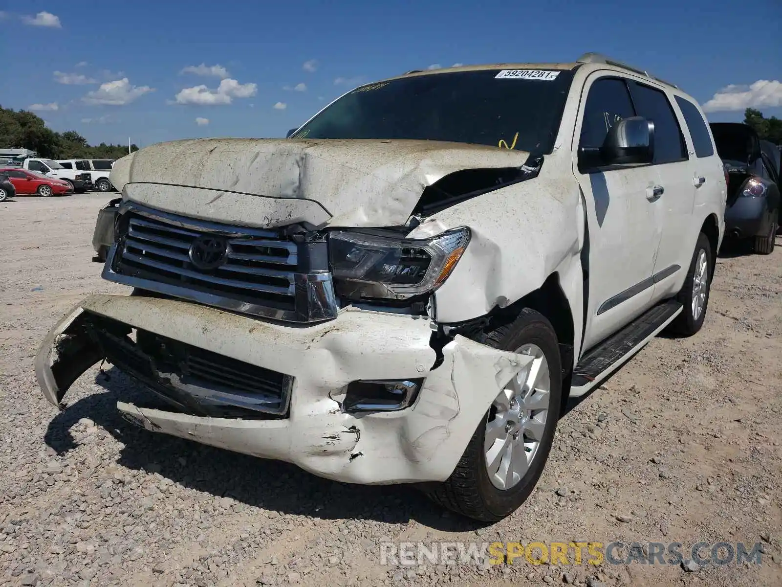 2 Photograph of a damaged car 5TDYY5G1XLS075314 TOYOTA SEQUOIA 2020