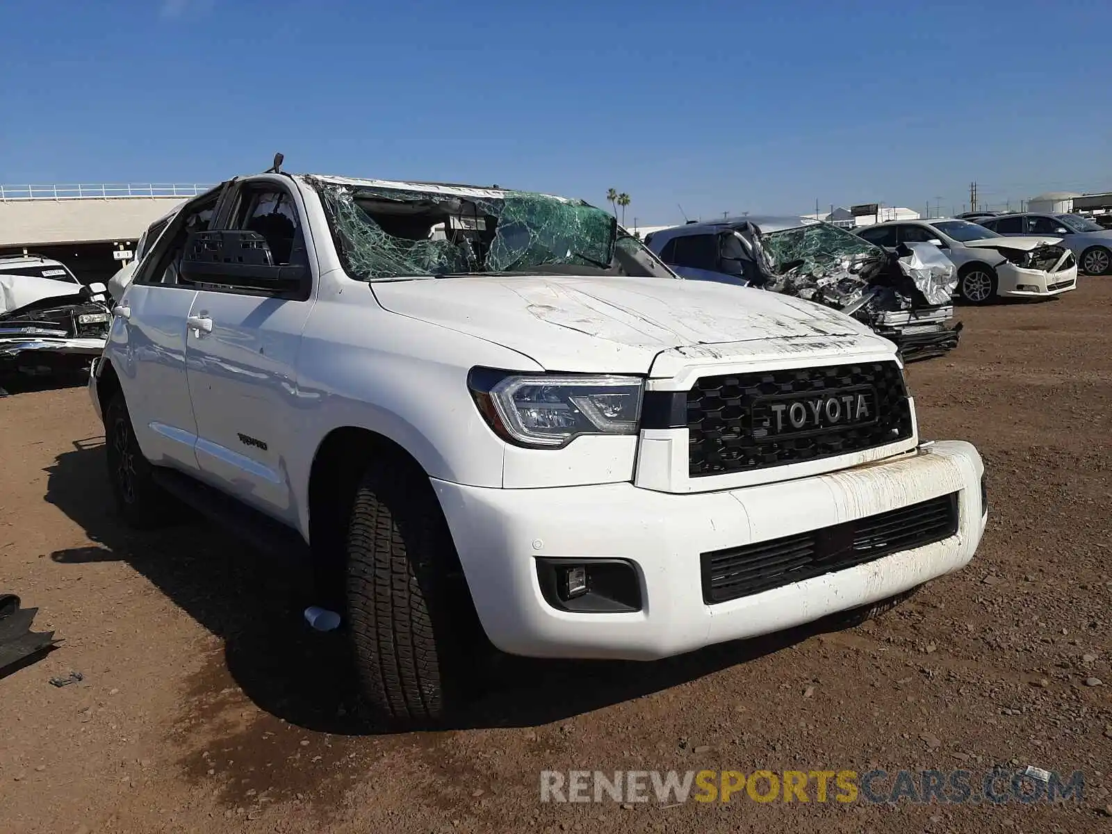 1 Photograph of a damaged car 5TDEY5B17MS184650 TOYOTA SEQUOIA 2021