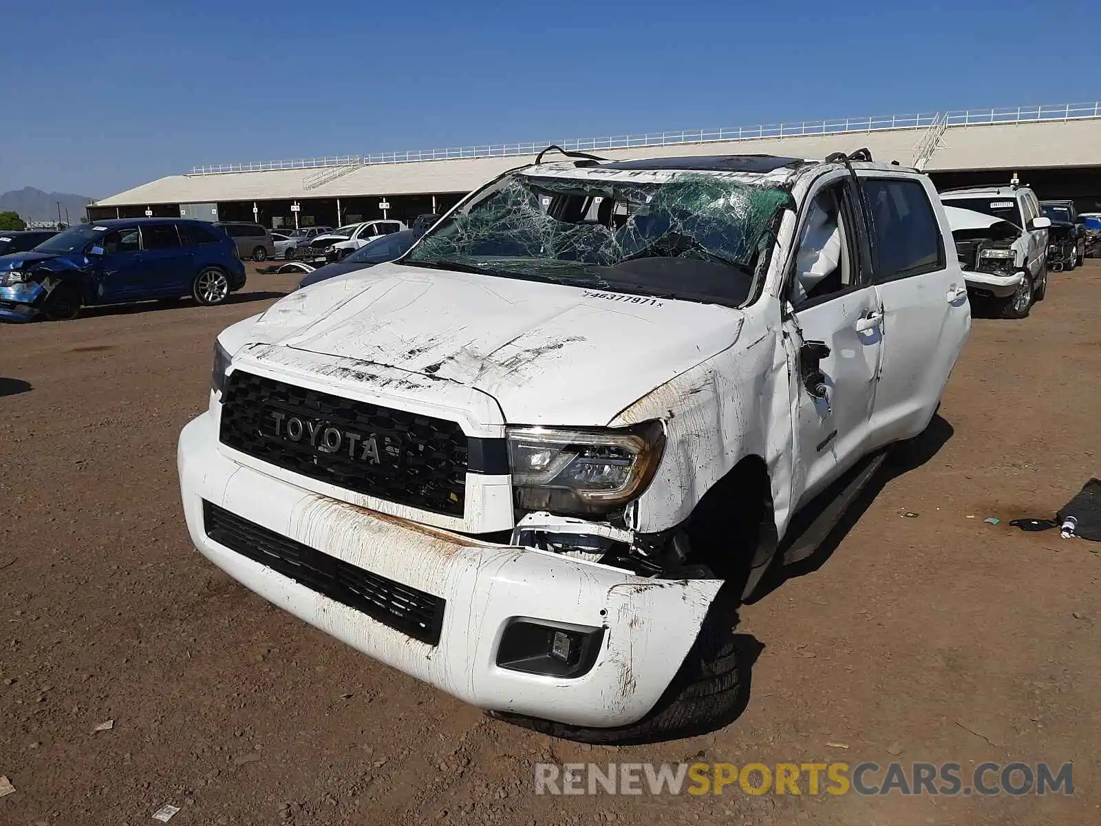 2 Photograph of a damaged car 5TDEY5B17MS184650 TOYOTA SEQUOIA 2021