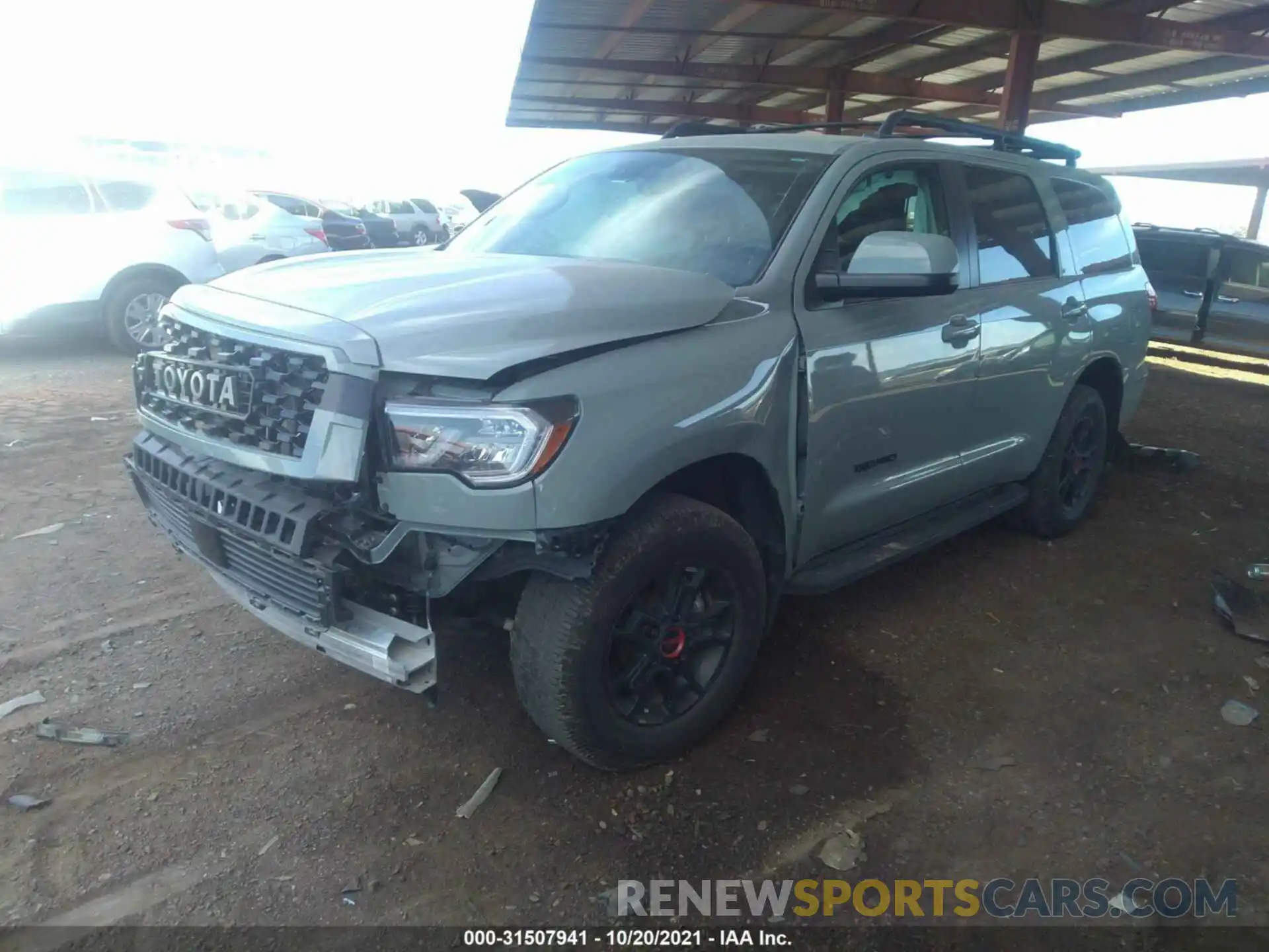 2 Photograph of a damaged car 5TDEY5B19MS183662 TOYOTA SEQUOIA 2021