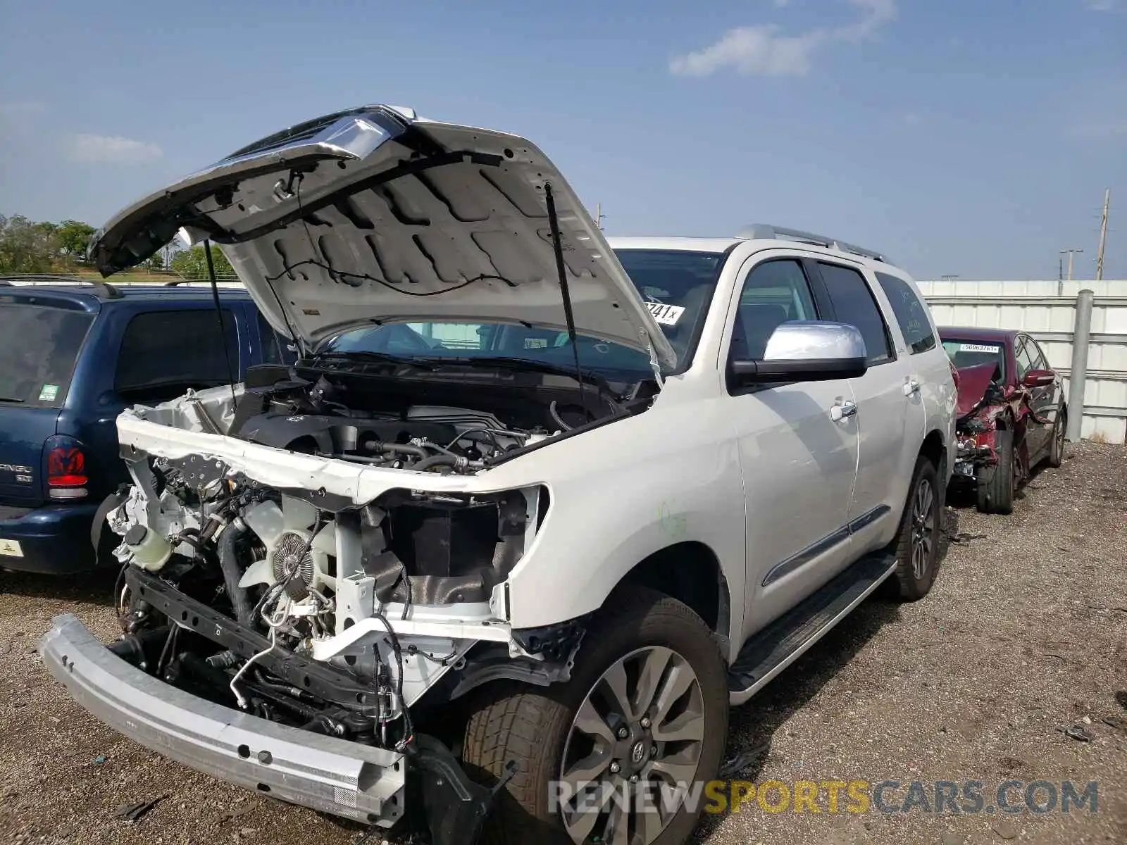 2 Photograph of a damaged car 5TDFY5A13MS076063 TOYOTA SEQUOIA 2021