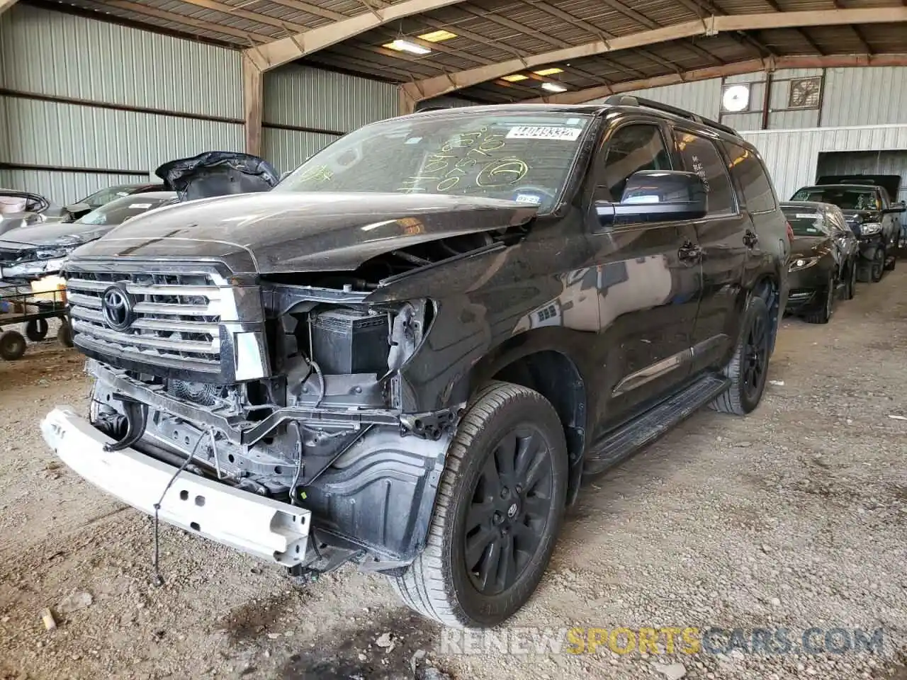 2 Photograph of a damaged car 5TDHY5A18MS075709 TOYOTA SEQUOIA 2021