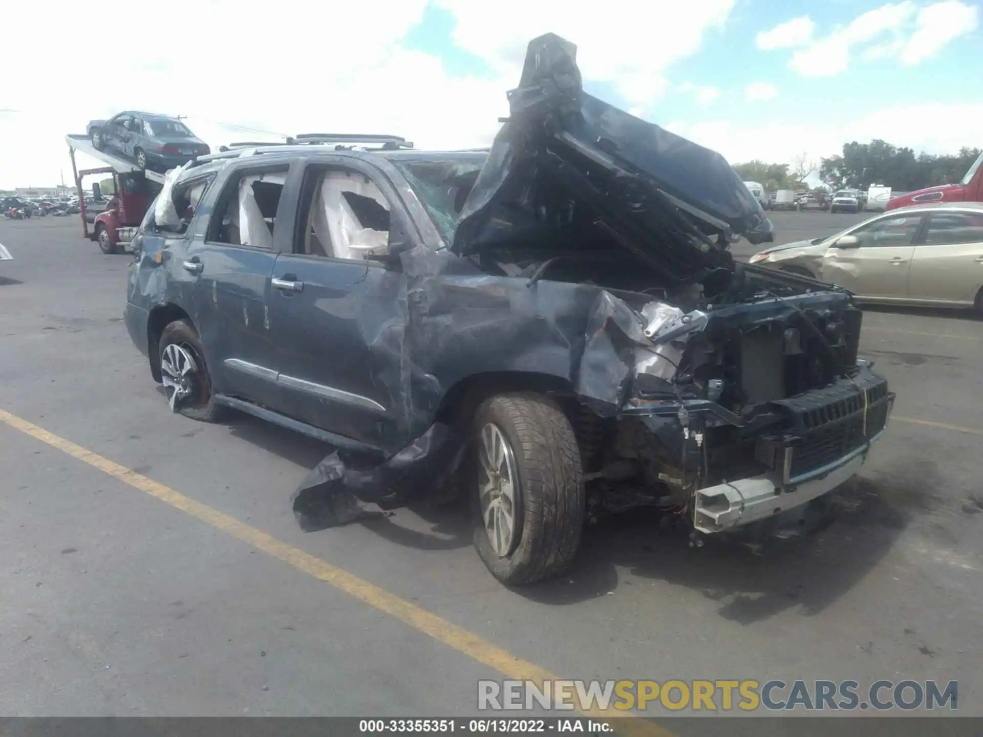 1 Photograph of a damaged car 5TDFY5B11NS189803 TOYOTA SEQUOIA 2022