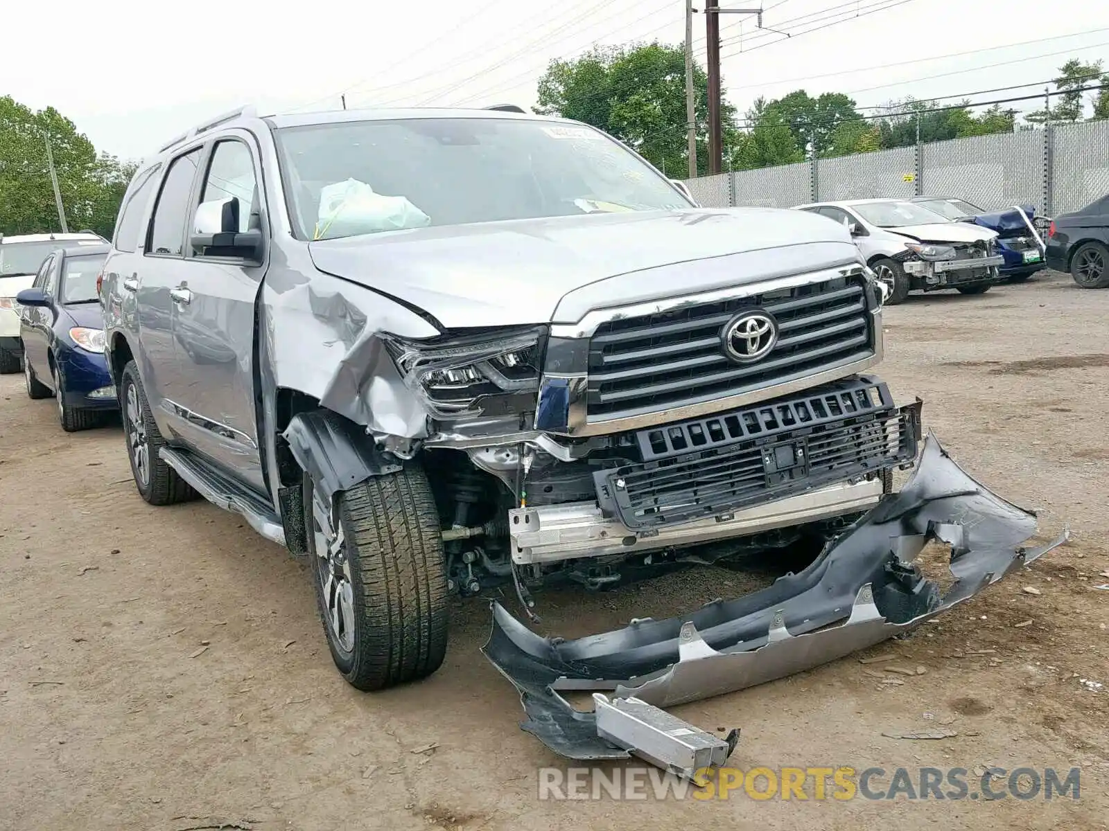 1 Photograph of a damaged car 5TDJY5G14KS168054 TOYOTA SEQUOIA LI 2019