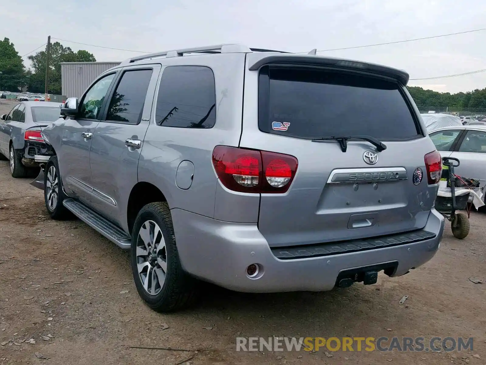 3 Фотография поврежденного автомобиля 5TDJY5G14KS168054 TOYOTA SEQUOIA LI 2019