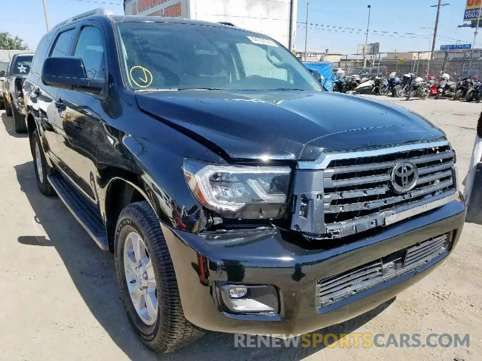 1 Photograph of a damaged car 5TDBY5G13KS169507 TOYOTA SEQUOIA SR 2019