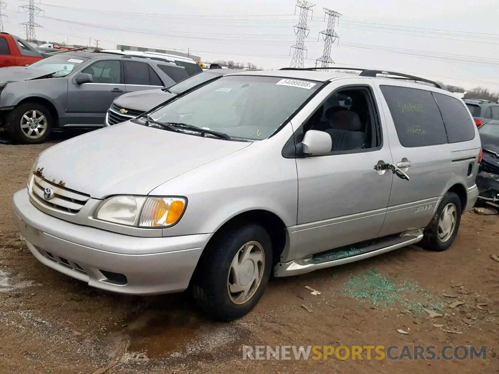 2 Фотография поврежденного автомобиля 4T3ZF13C62U484384 TOYOTA SIENNA 2019