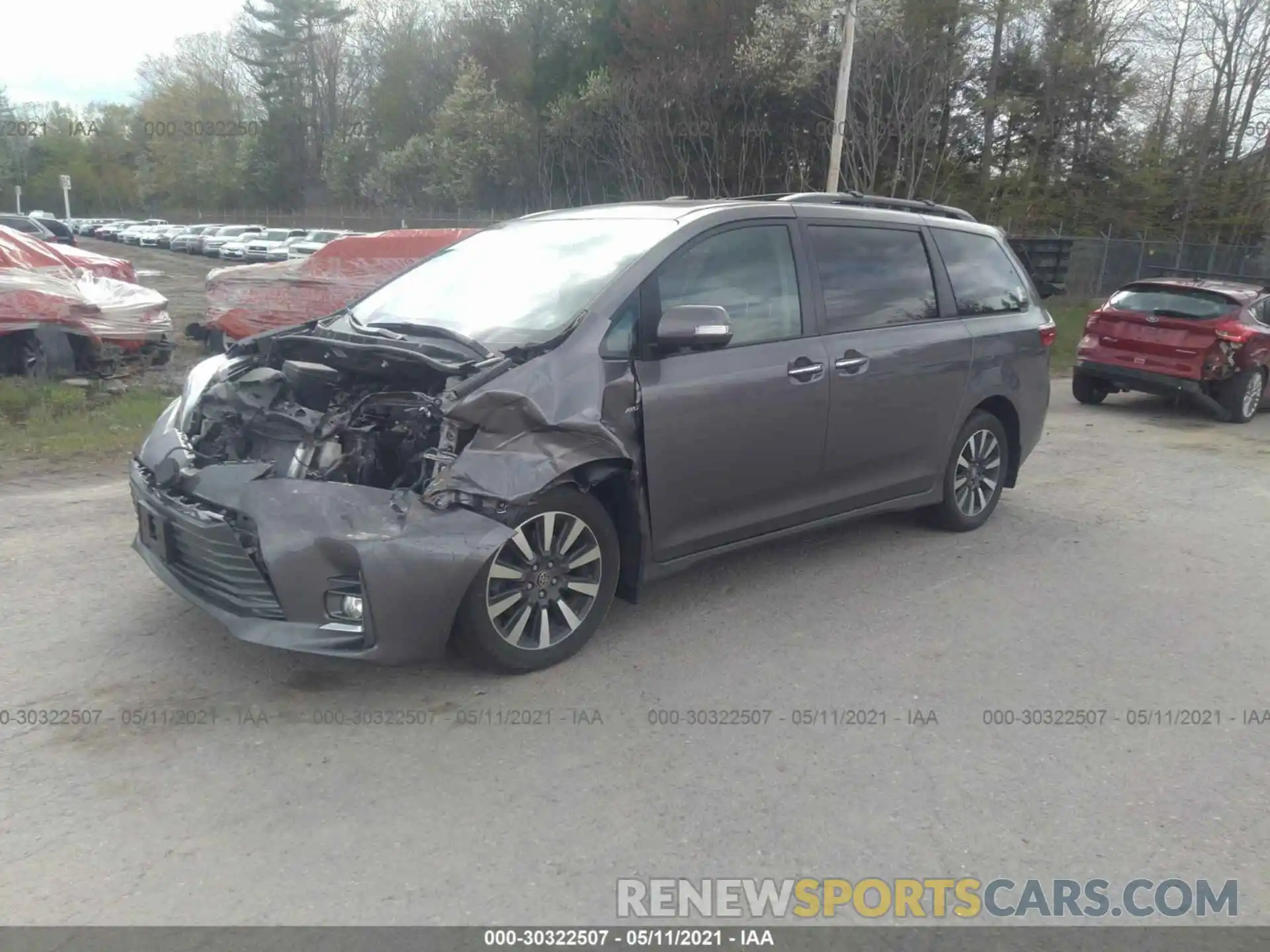 2 Фотография поврежденного автомобиля 5TDDZ3DC0KS210112 TOYOTA SIENNA 2019