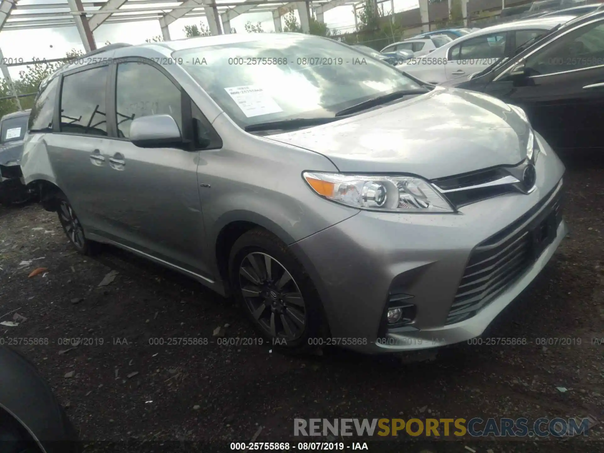 1 Photograph of a damaged car 5TDDZ3DC0KS217948 TOYOTA SIENNA 2019