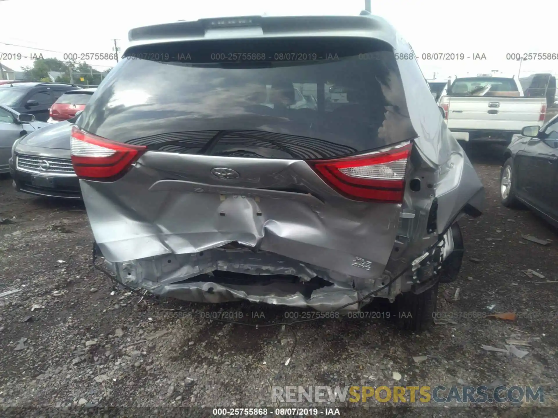 6 Фотография поврежденного автомобиля 5TDDZ3DC0KS217948 TOYOTA SIENNA 2019