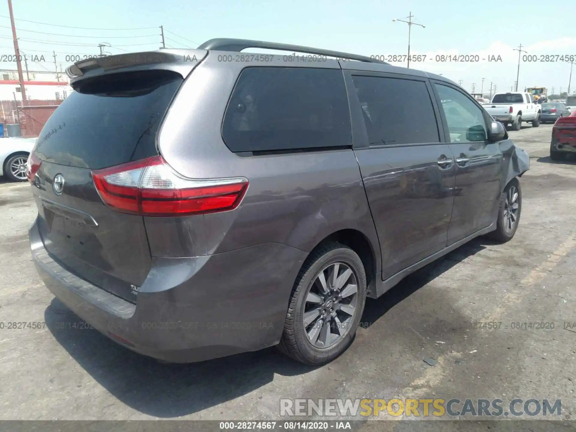 4 Фотография поврежденного автомобиля 5TDDZ3DC0KS220638 TOYOTA SIENNA 2019