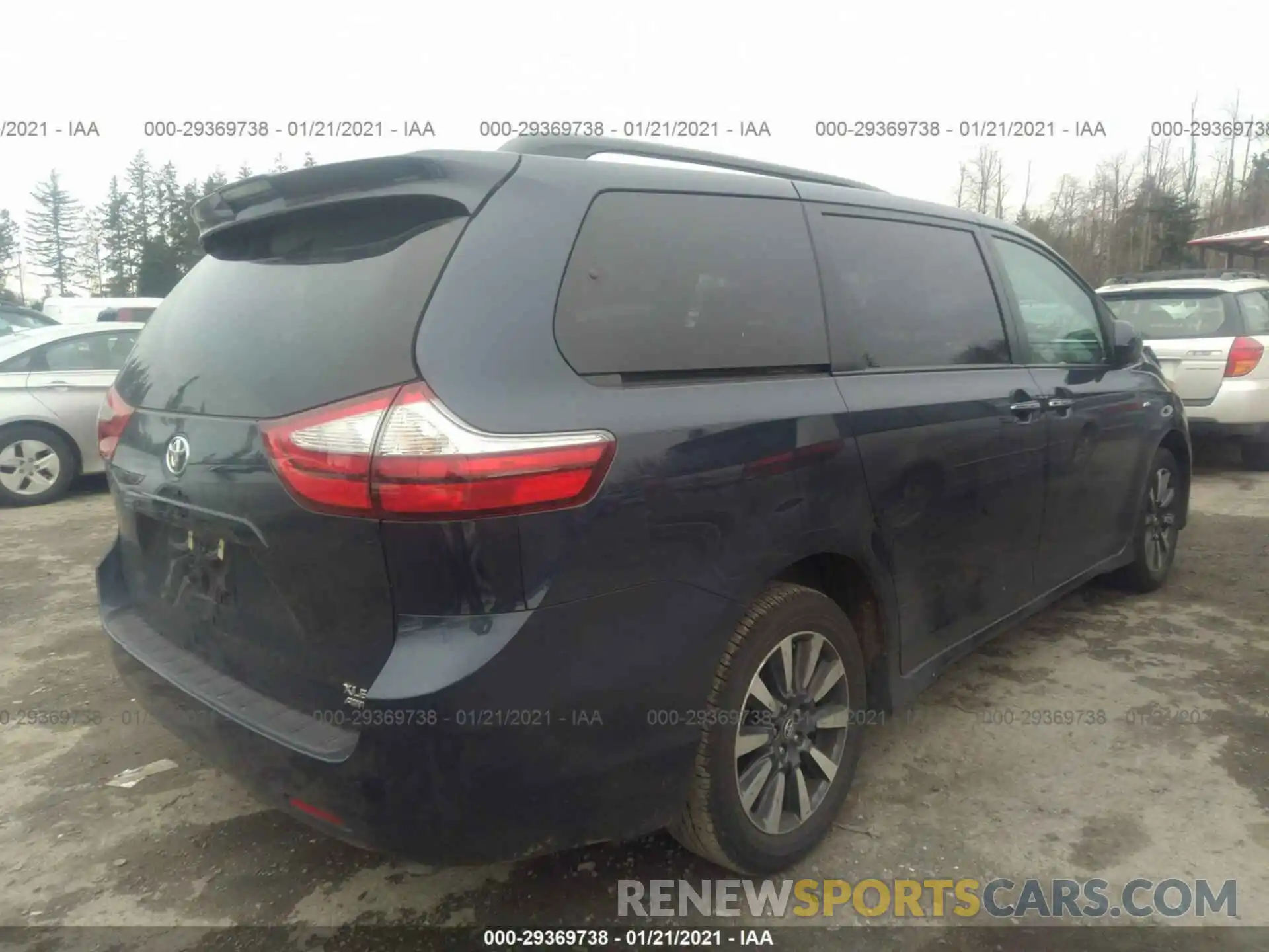 4 Фотография поврежденного автомобиля 5TDDZ3DC0KS223815 TOYOTA SIENNA 2019